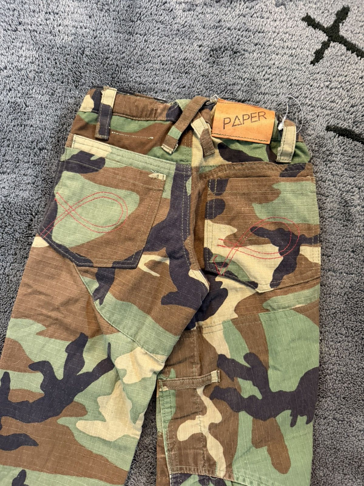 20471120 AW00 20471120 KIDS Paper Recycouture Cargo Pants Size US 26 / EU 42 - 7 Thumbnail