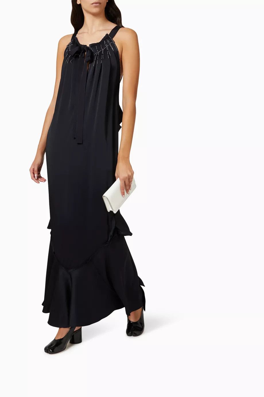 Maison Margiela o1y0625 Maxi Dress in Black Size S / US 4 / IT 40 - 2 Thumbnail