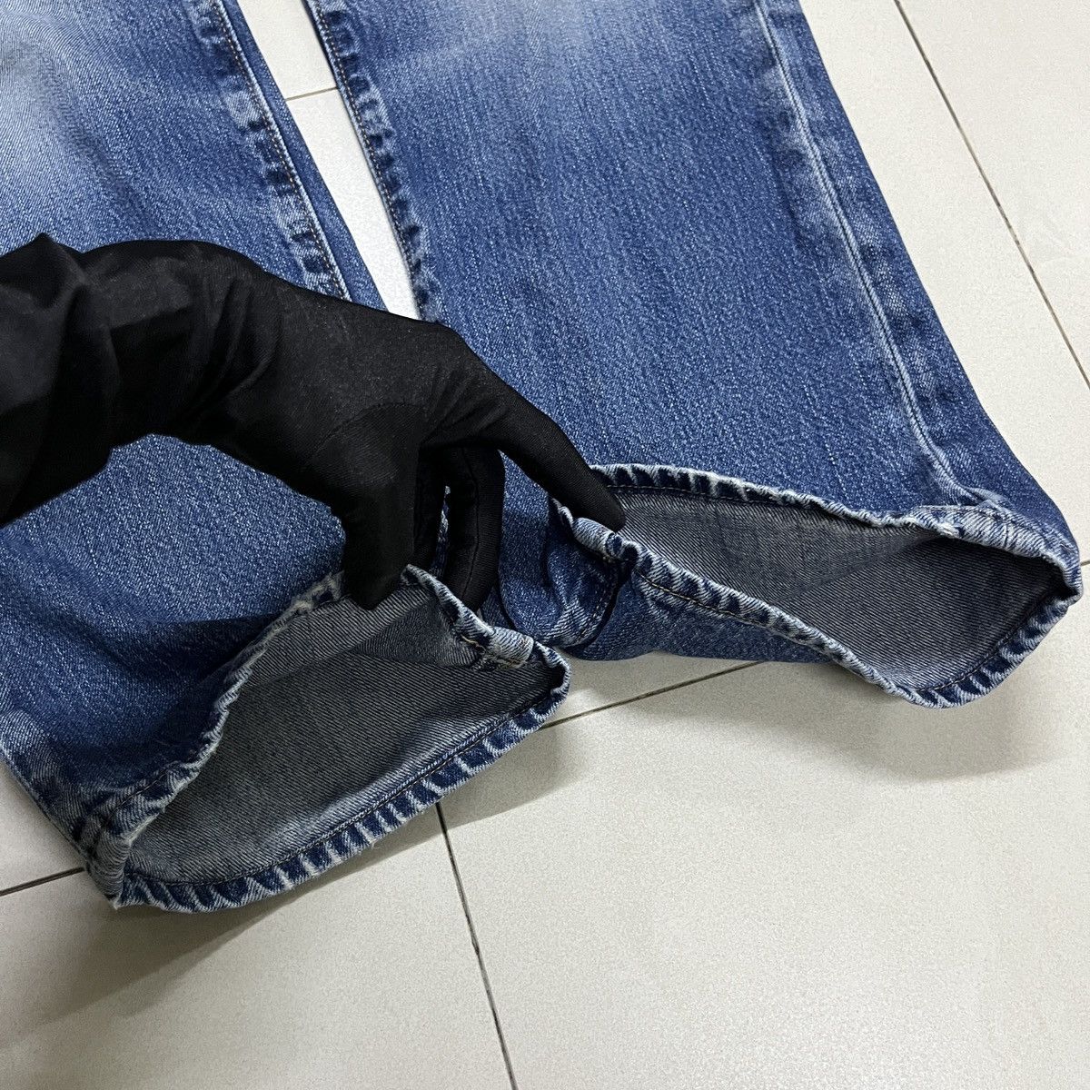 Jean × Levi's × Levi's Vintage Clothing Vintage Levis 502 Distressed Jeans Size US 31 - 3 Thumbnail