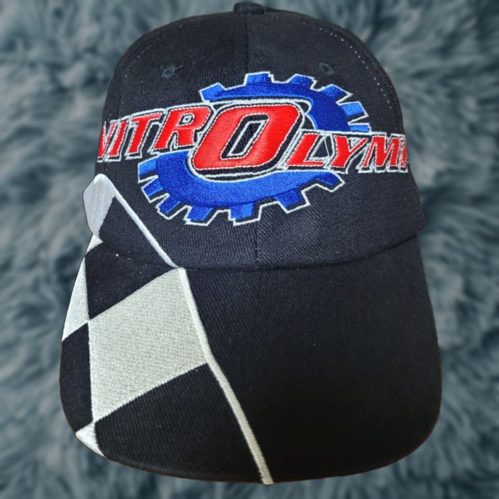 Vintage VTG Nitro Olympics Hockenheim Dragster Racing Baseball Cap Hat Men Adjustable Black Cotton Snapback Germany Size ONE SIZE - 1 Thumbnail