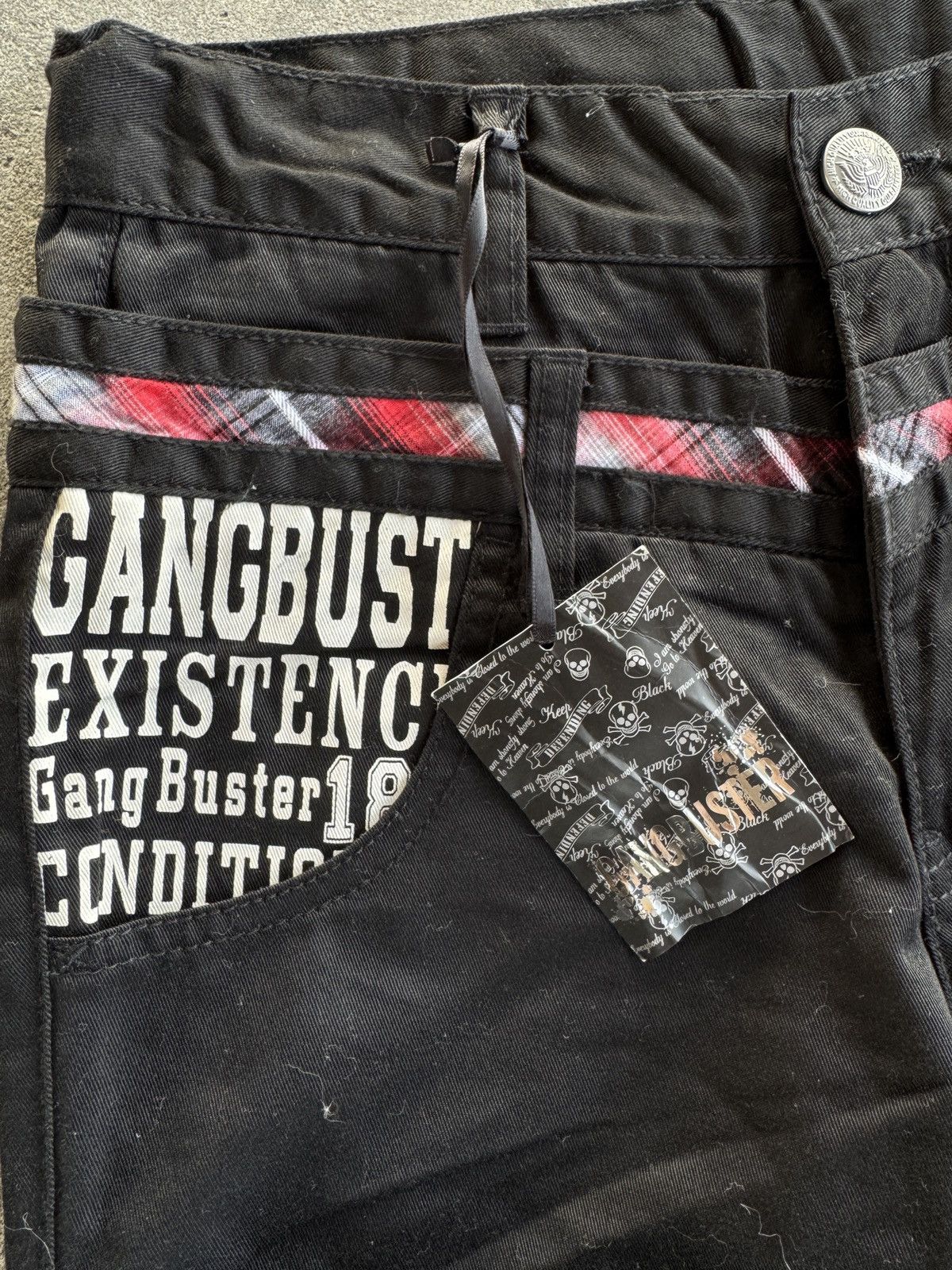 Japanese Brand 🔥Rare Gang Buster Double Waist Washed Belt Size US 29 - 3 Thumbnail