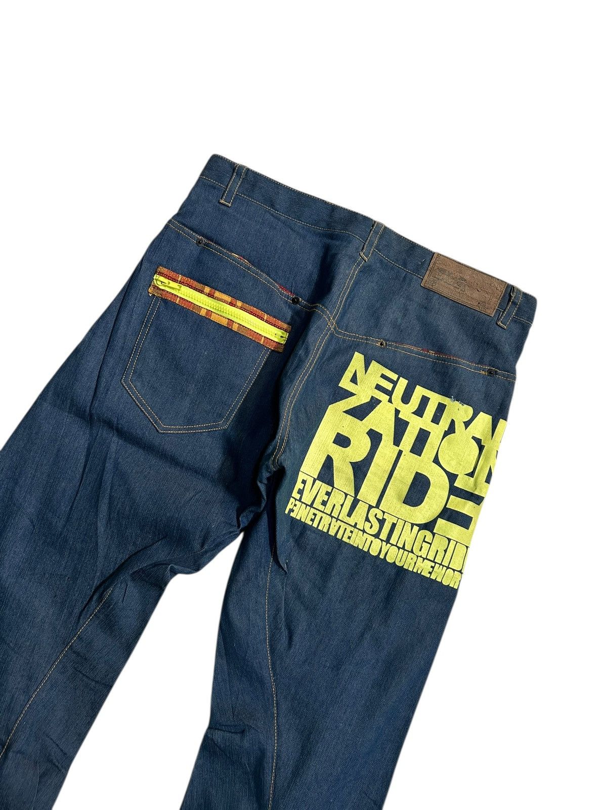 Japanese Brand × Kapital × Vintage Japanese Punk Hip Hop Style Ever LastingRide Denim Jeans Size US 34 / EU 50 - 2 Thumbnail