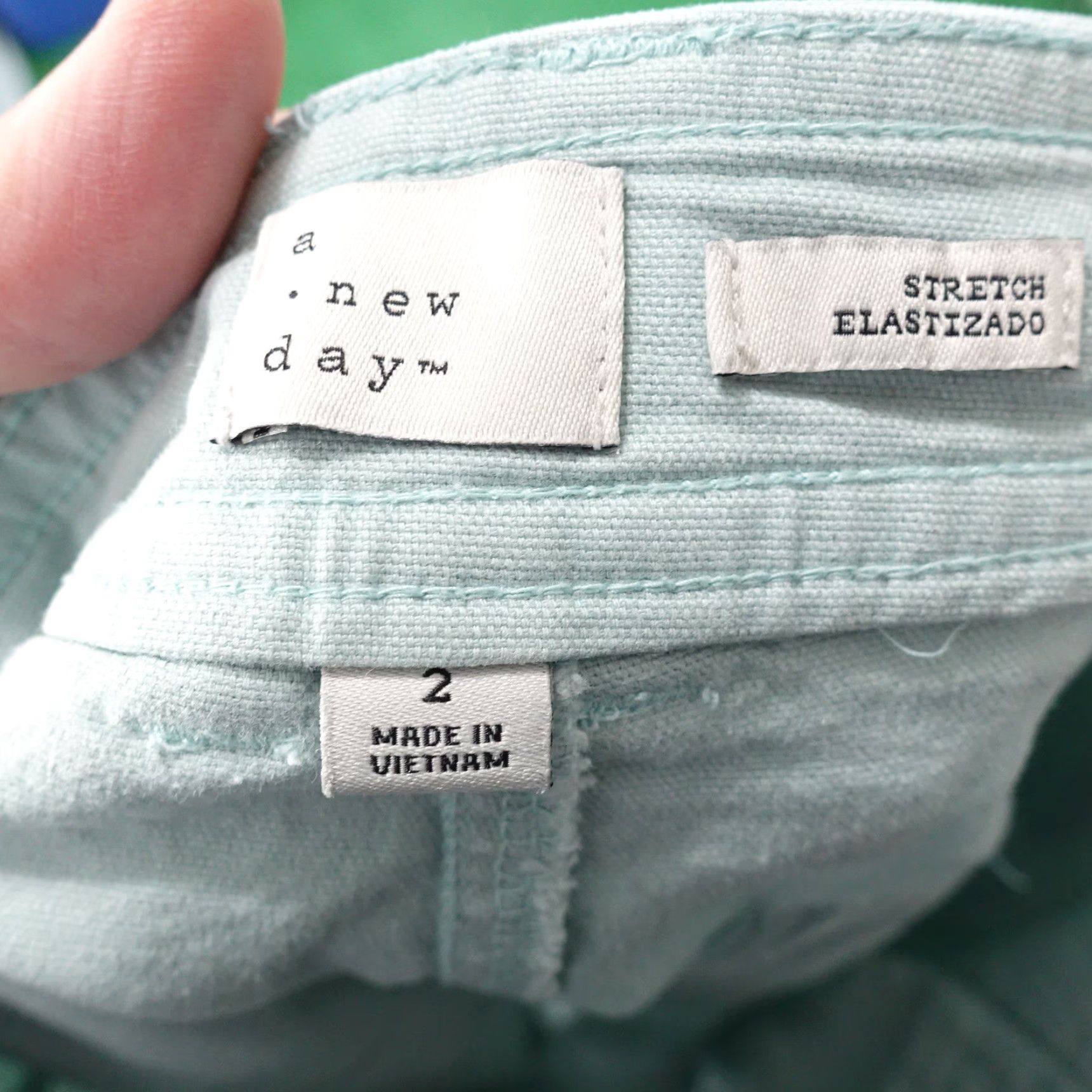 Vintage Vintage A New Day Womens Shorts Chino Cotton Blend Size 2 Green Casual Summer Fall Spring Winter Size 26" / US 2 / IT 38 - 5 Thumbnail