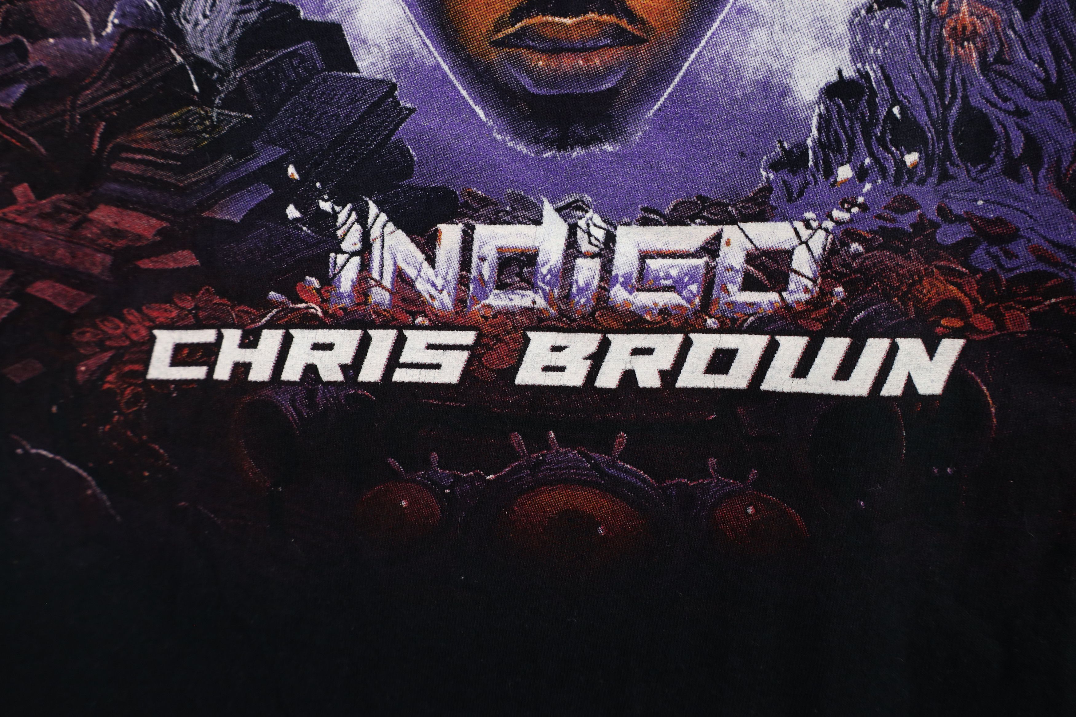 Vintage Indigoat Tour Chris Brown Band Hip Hop Rap T-Shirt Size US XL / EU 56 / 4 - 4 Thumbnail