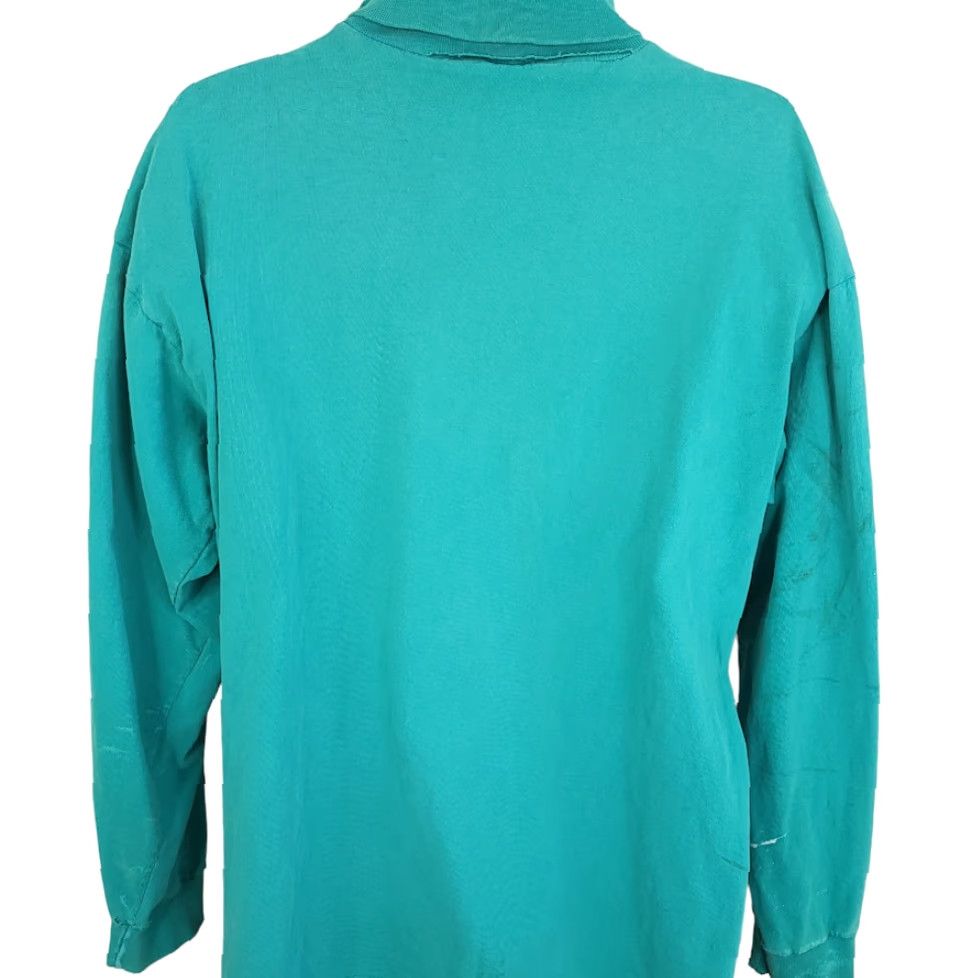 Vintage VINTAGE Beach Blvd Turtleneck T Shirt Mens Size Large 80s Surfer Made In USA Blue 100% Cotton Size US L / EU 52-54 / 3 - 6 Thumbnail