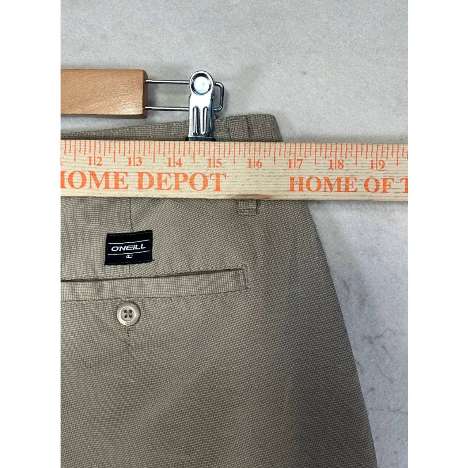O'Neill O'Neill Mens Chino Shorts Flat Front Brown 32 Lightweight Regular Waist 32 Belt Loops Pocket Knit Cotton Polyester 10in Inseam Casual Shirt/Hoodie Size US 32 / EU 48 - 3 Thumbnail