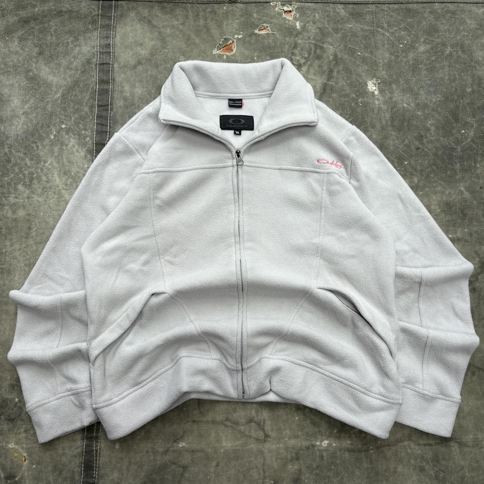 Oakley Vintage Y2K Oakley Grunge Gorpcore Fleece Full Zip Jacket Size XL / US 12-14 / IT 48-50 - 1 Thumbnail