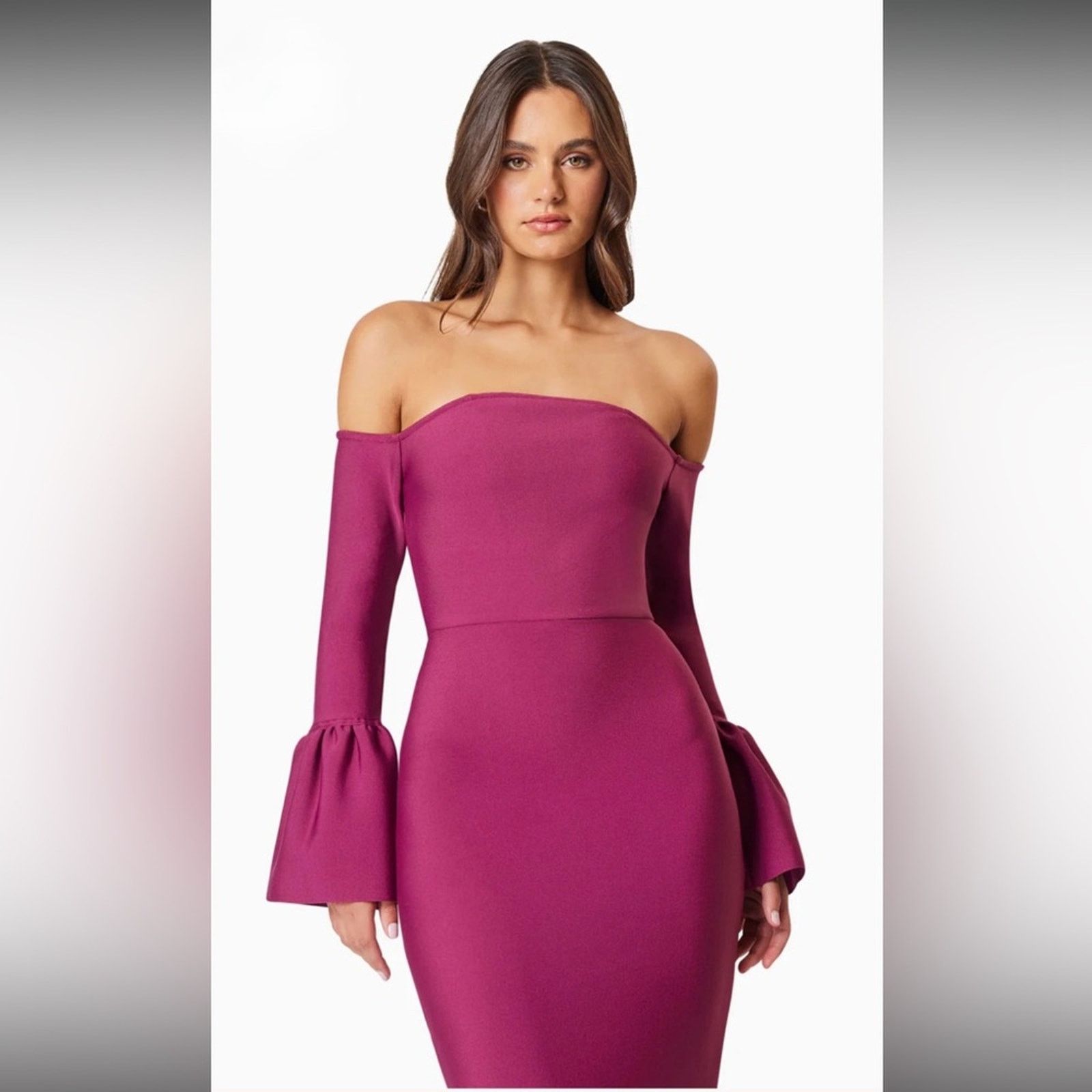 ELLIATT NWT Elliatt $220 Off-Shoulder Wine Dress Size Small Size S / US 4 / IT 40 - 4 Thumbnail