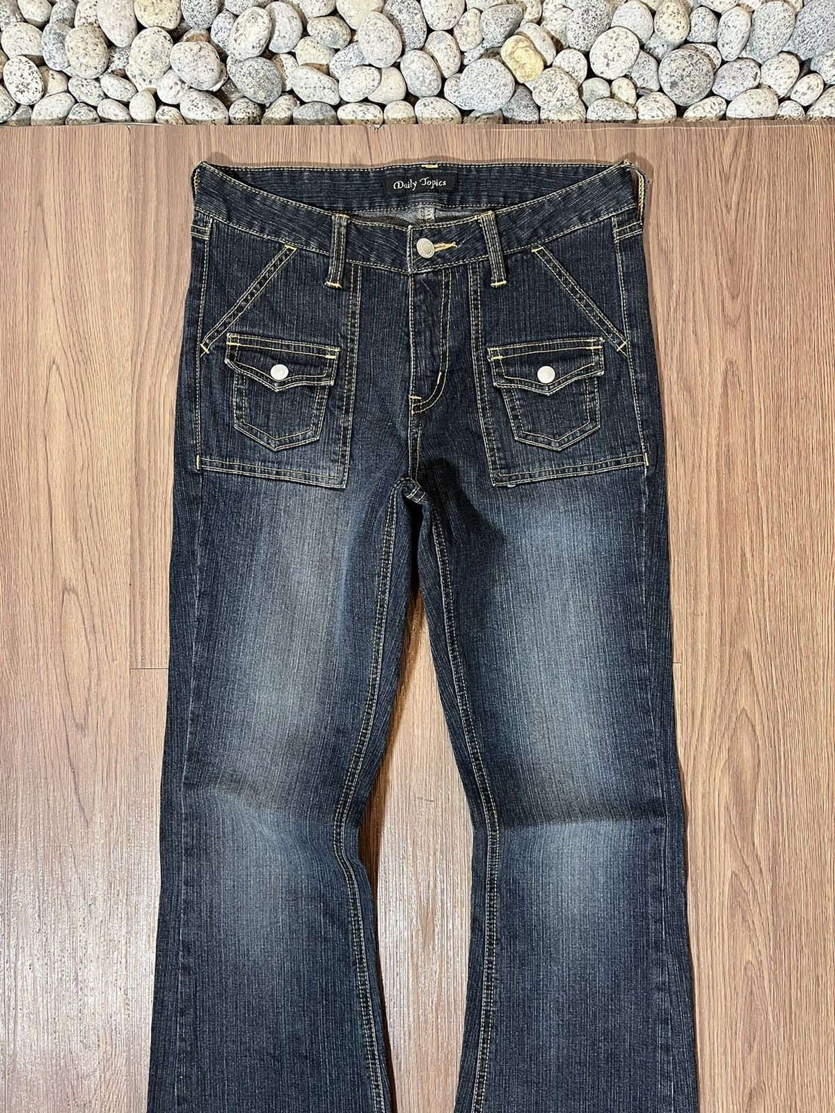 If Six Was Nine × Japanese Brand × Tornado Mart Daily Topics Japan Flared Bush Jeans Size US 29 - 3 Thumbnail