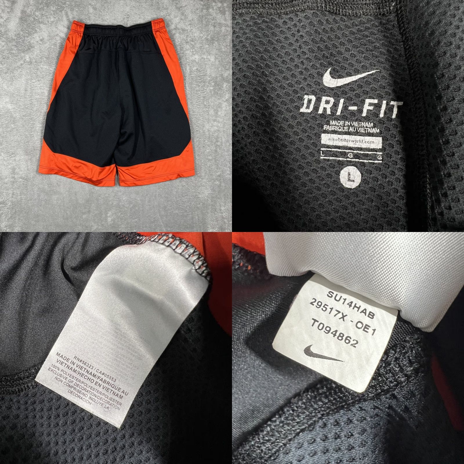 Nike Nike Oregon State Beavers Athletic Basketball Shorts Dri-Fit Mens Size Large Multicolor Pockets EUC Size US 33 - 8 Thumbnail