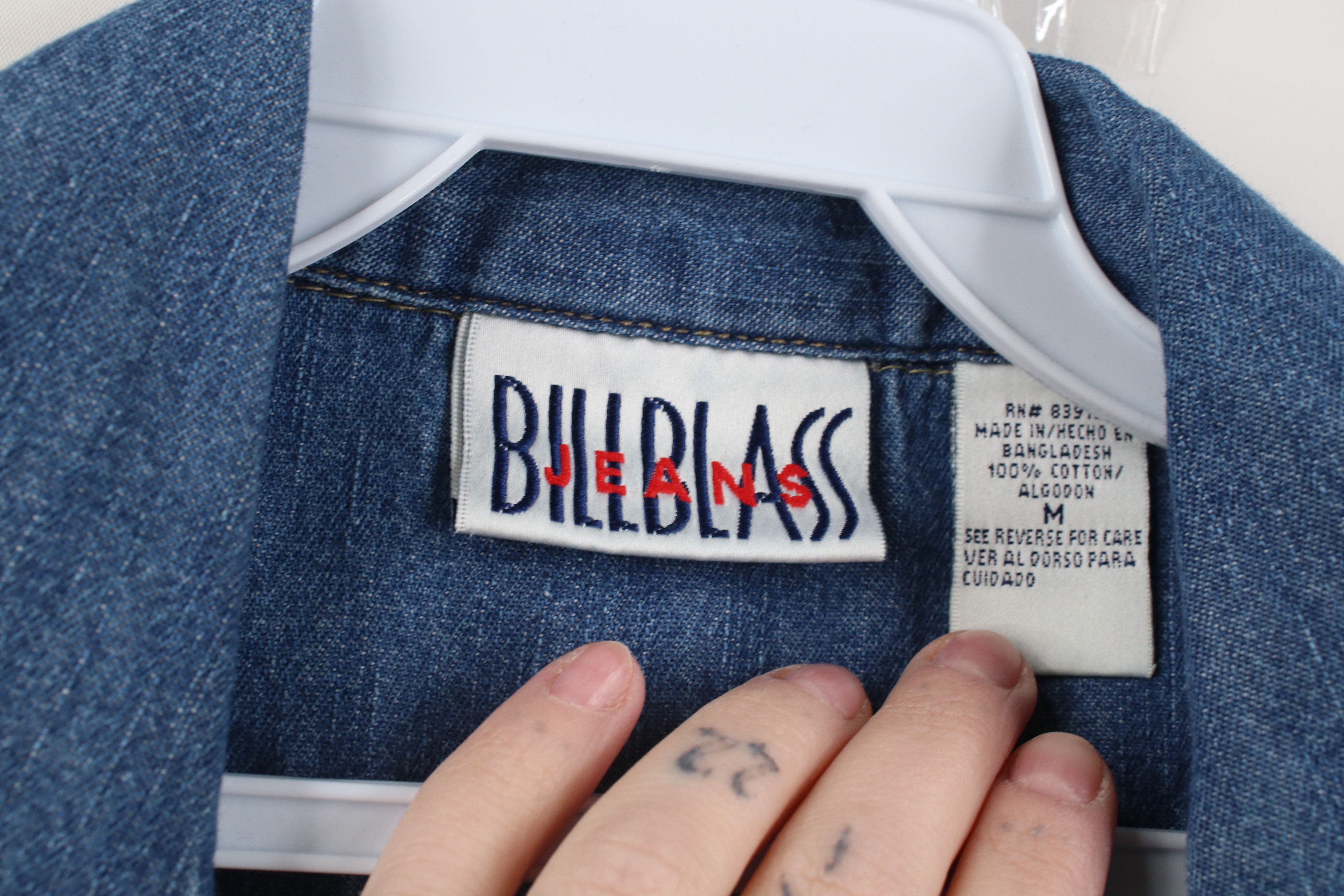 Vintage Vintage 90s Babydoll Full Zip Denim Jean Vest Jacket Size M / US 6-8 / IT 42-44 - 5 Thumbnail