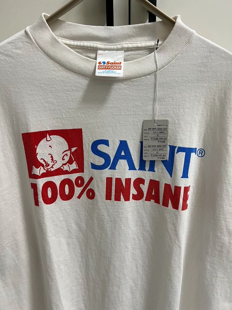 Saint Michael Saint Michael Demon angel slogan printed short sleeves Size US XL / EU 56 / 4 - 3 Thumbnail