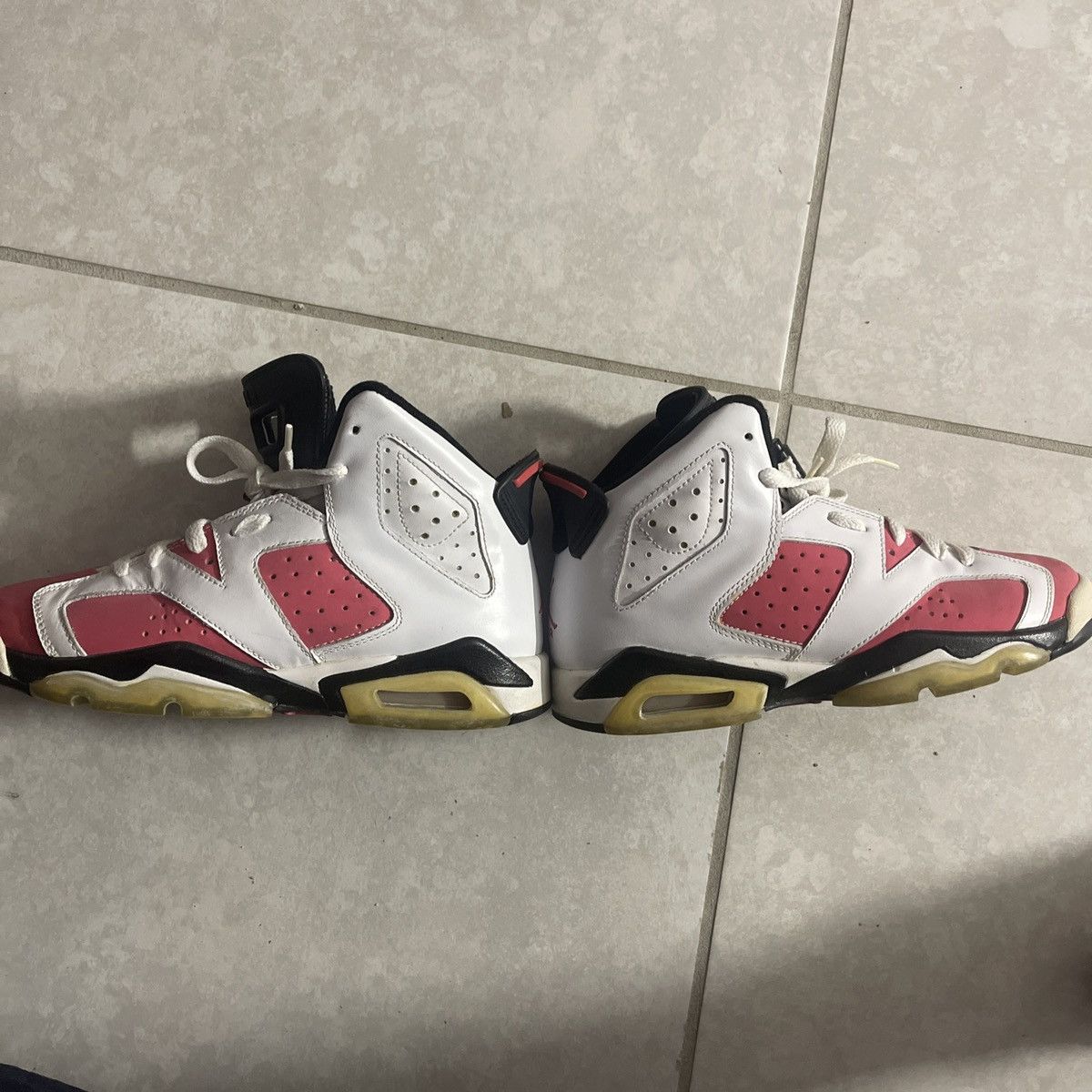 Jordan Brand Nike Air Jordan 6 White Coral Rose Size US 5 / IT 35 - 5 Thumbnail