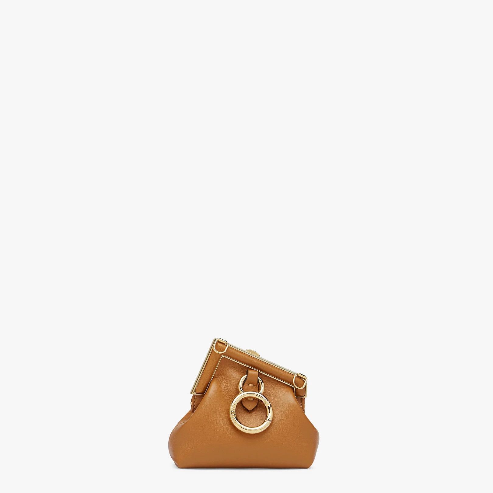 Fendi o1s1wg111224 Size: OS / Nappa Leather Charm Bag in Brown Size ONE SIZE - 3 Thumbnail