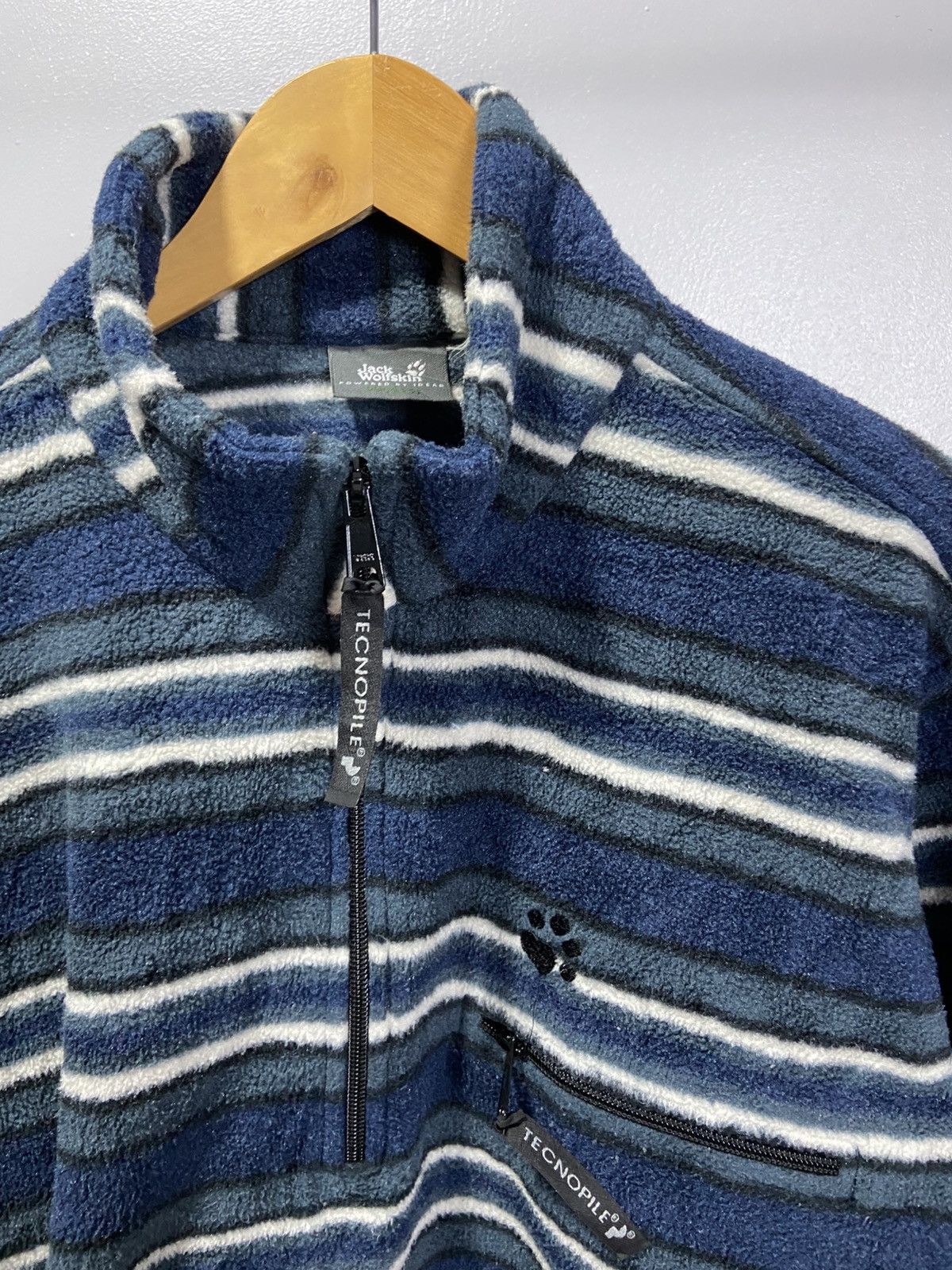 Jack Wolfskin × Japanese Brand Jack Wolfskin Tecnopile fleece half zipper jacket Size US M / EU 48-50 / 2 - 3 Thumbnail