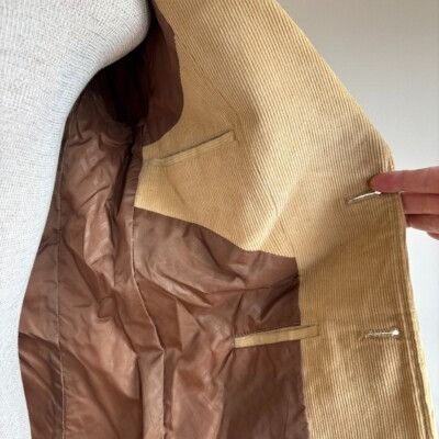 Other Montgomery Ward Corduroy Blazer Vintage Sport Coat Jacket Sz Size 38R - 12 Thumbnail