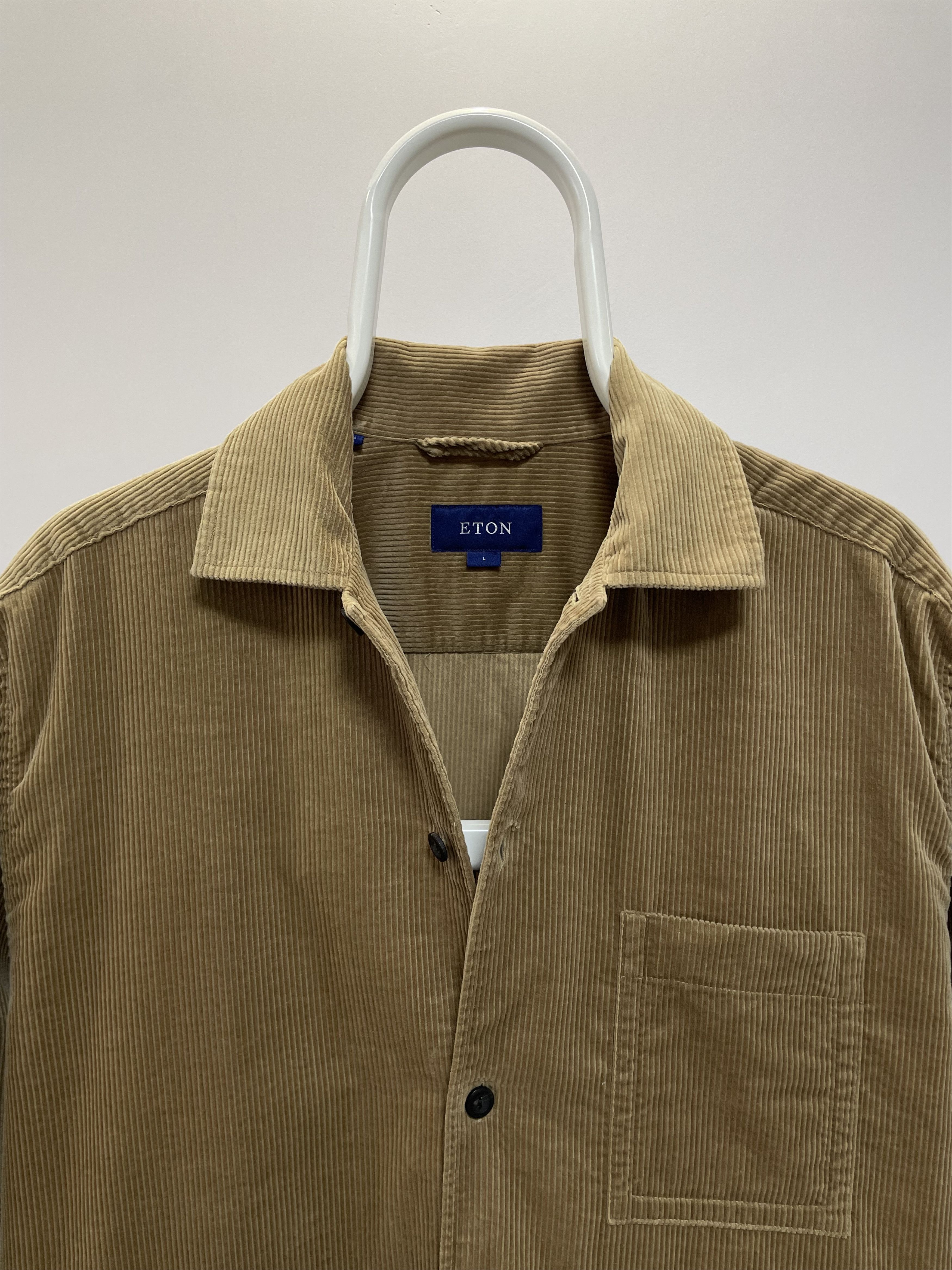 Eton ETON Overshirt Corduroy Brown Light Jacket Shirt Blazer Coat Size US L / EU 52-54 / 3 - 11 Thumbnail