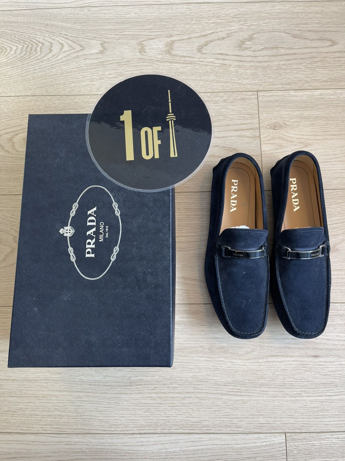 Prada Prada Blue Suede Loafers Size US 9 / EU 42 - 1 Thumbnail