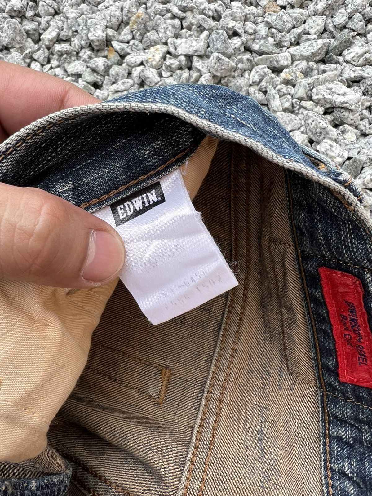 Japanese Brand Vintage Edwin 503 Rebel Bootcut Mud Wash Jean Size US 28 / EU 44 - 12 Thumbnail