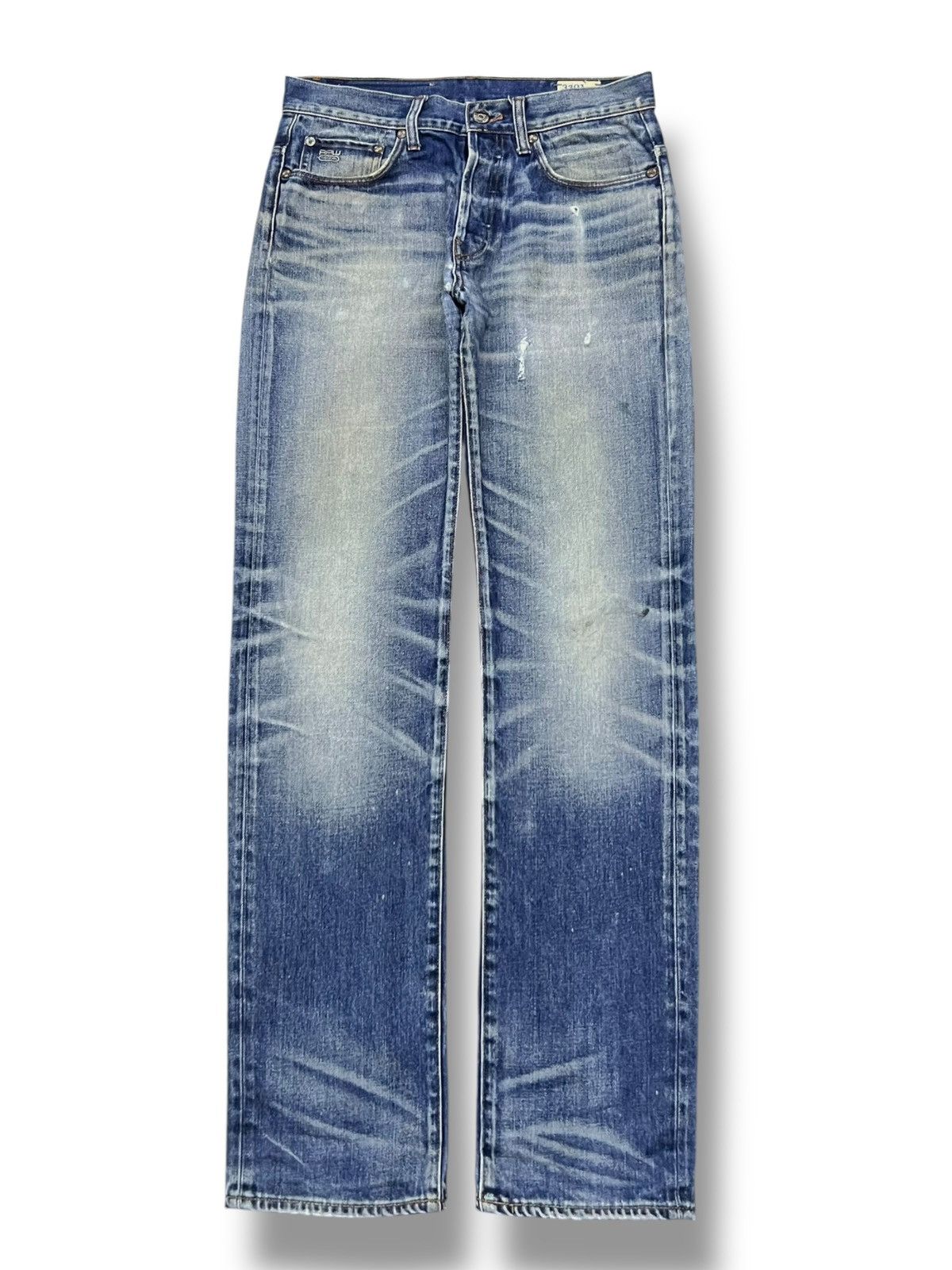G-Star Vintage G-Star Raw 3301 - Faded Whisker Wash, Distressed Size US 32 / EU 48 - 2 Thumbnail