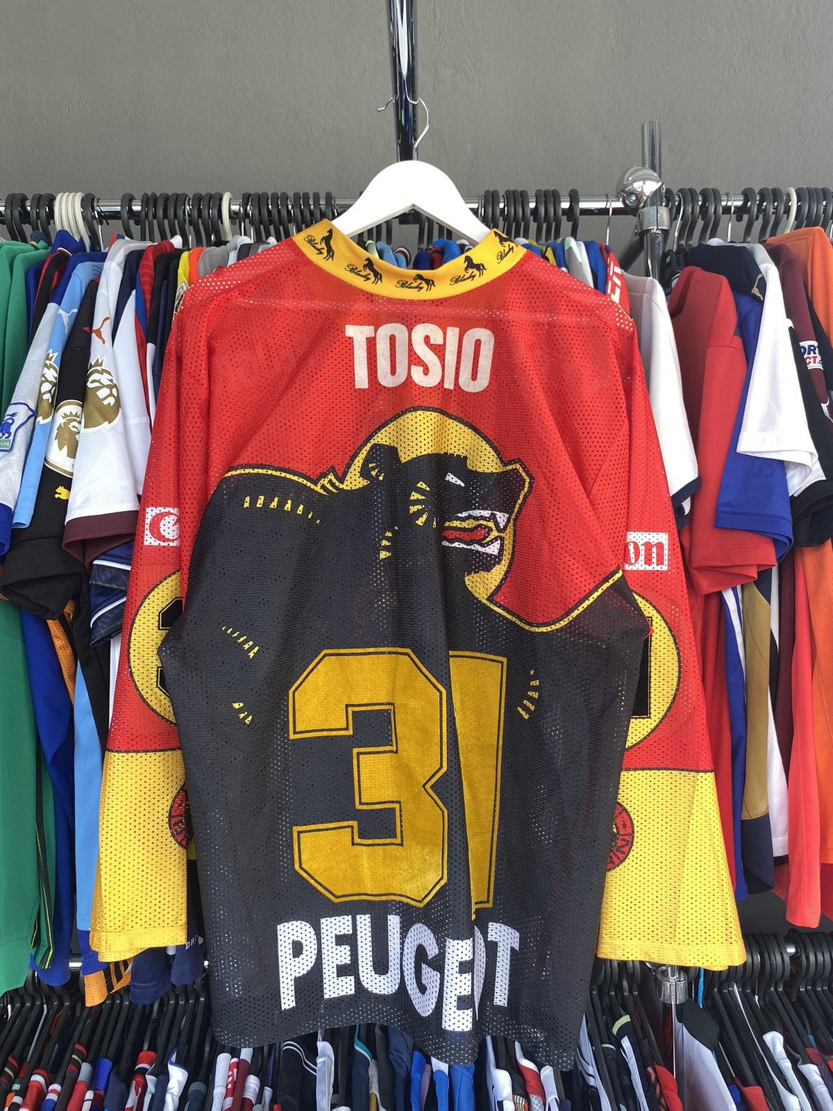 SC BERN Blacky #31 TOSIO Team Ice Hockey Jersey Shirt Size L