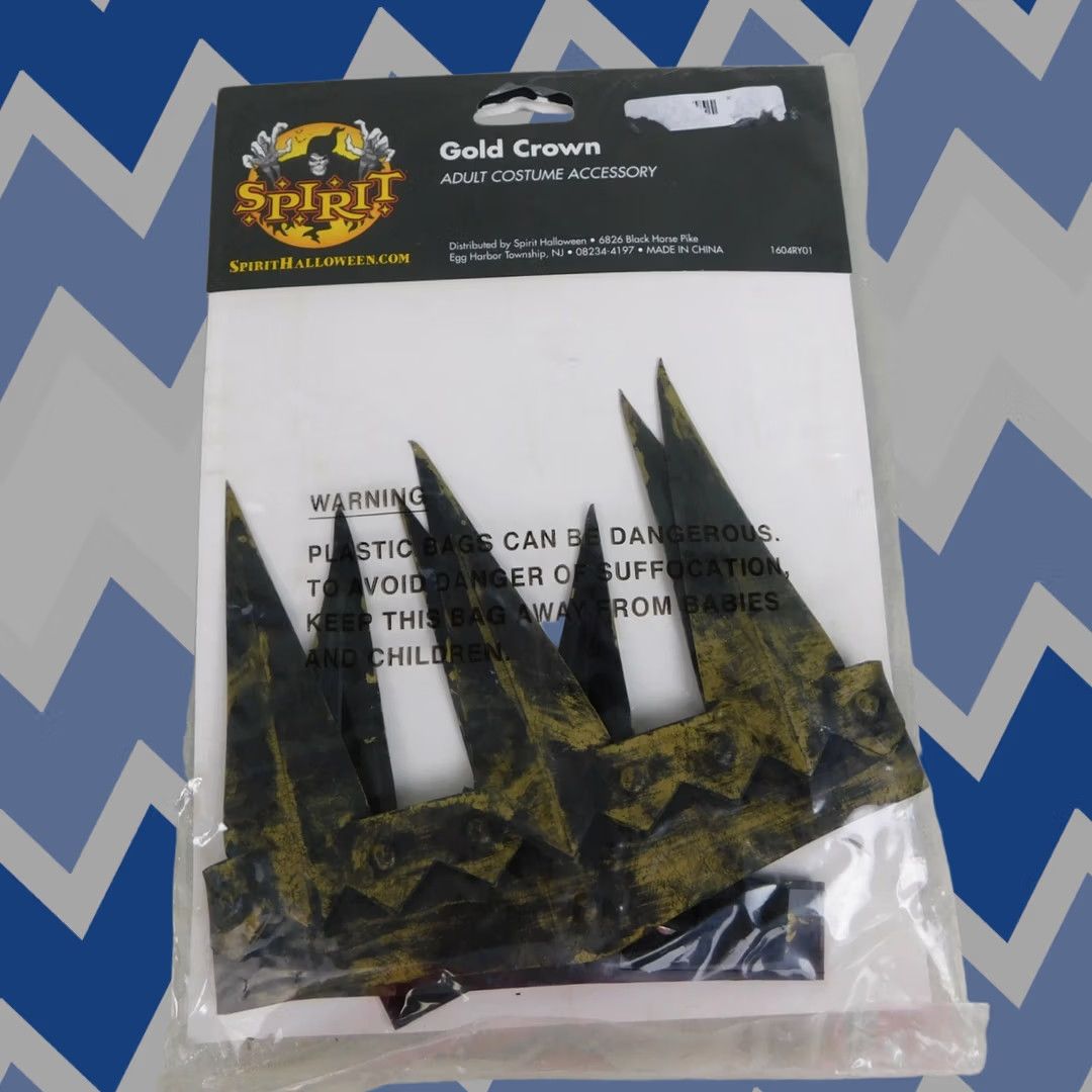 ESPIRIT Spirit Halloween Crown Costume Accessory Gold Adult One Size King Queen Size ONE SIZE - 1 Thumbnail