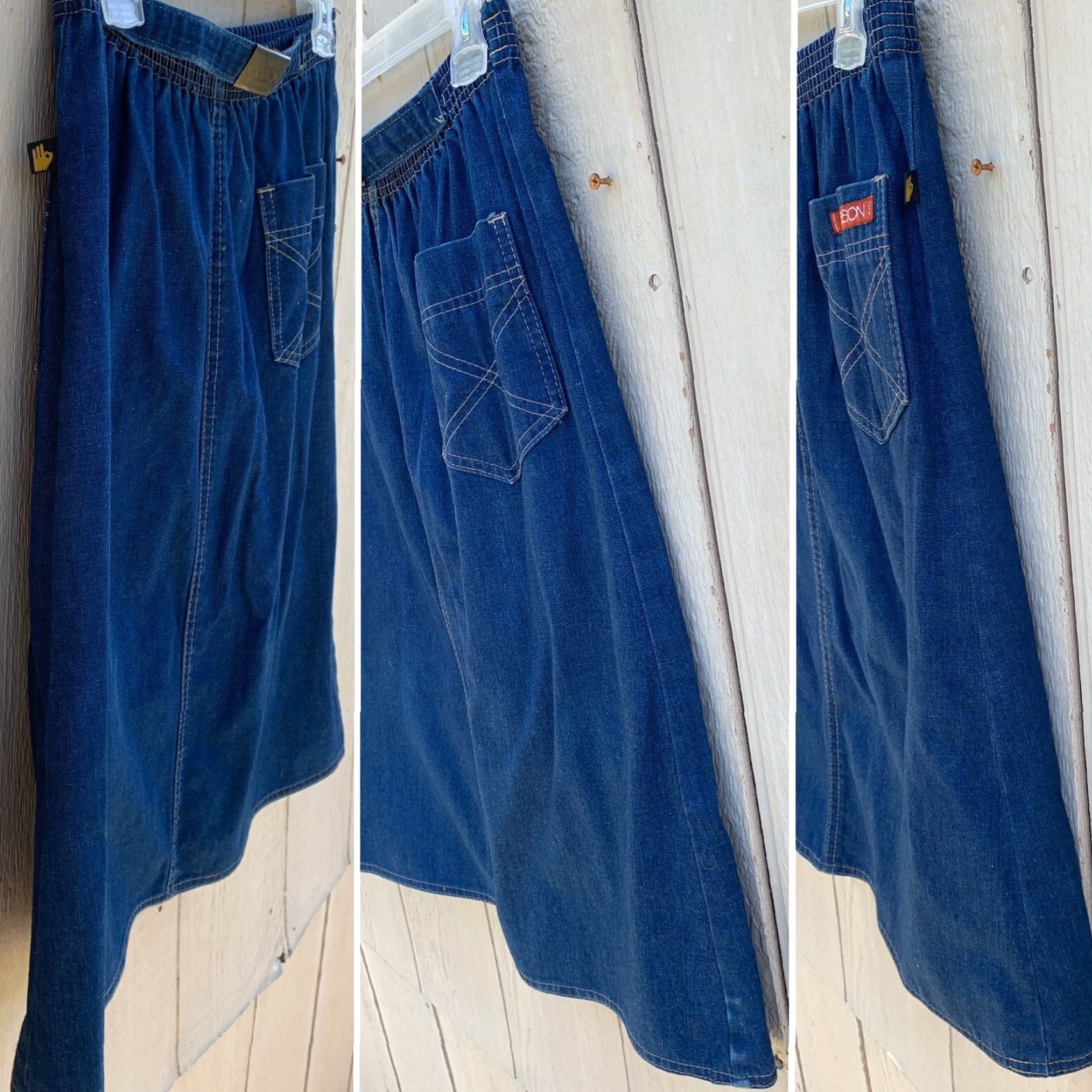 Vintage VINTAGE Sasson Denim Skirt 70s 80s 6 28” Waist Made In USA Union Label Blue Denim Skirt Womens Size 28" / US 6 / IT 42 - 4 Thumbnail