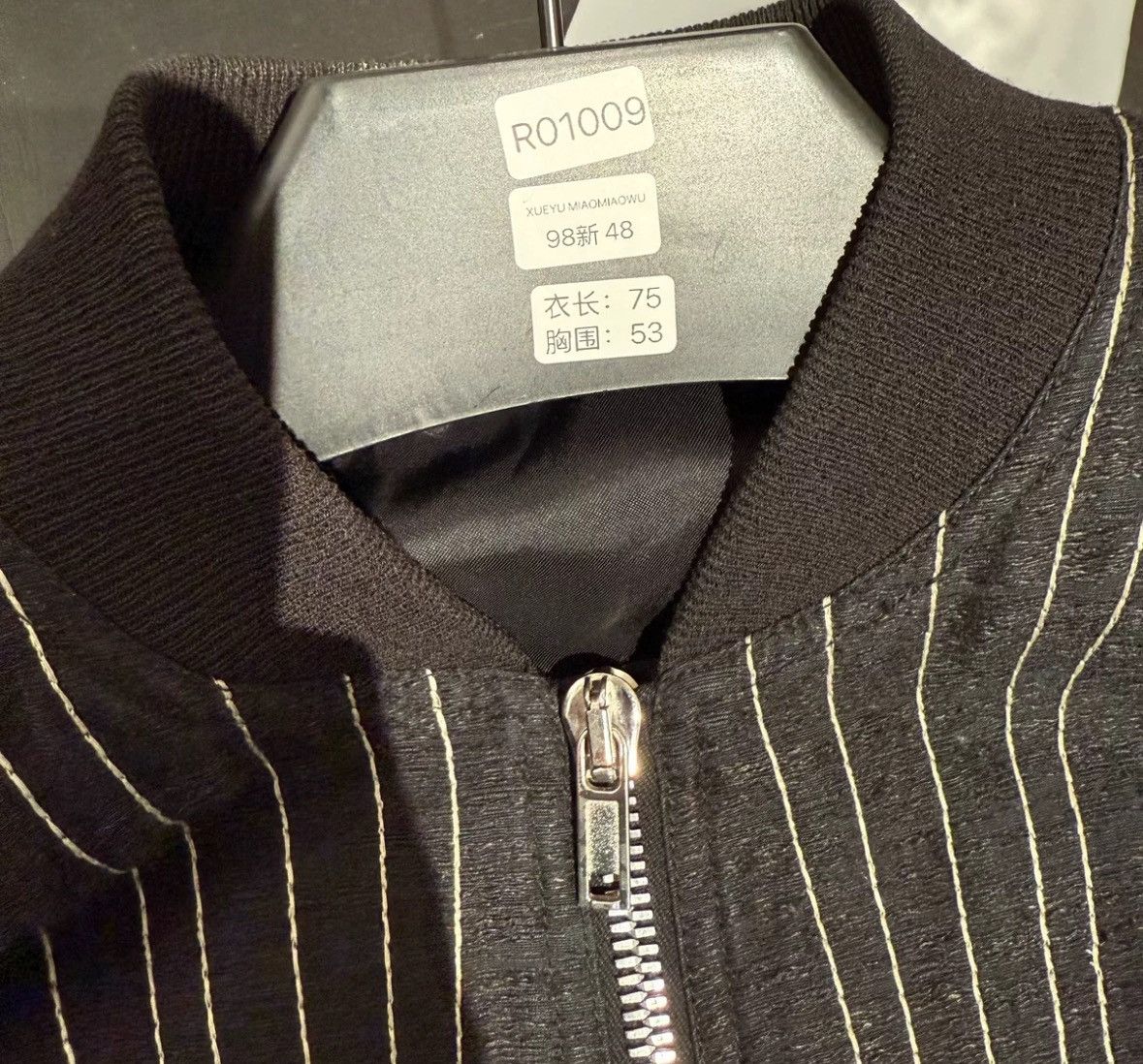 Rick Owens Rick owens Main Line Black and White Ray MA-1 Pilot Coat Size US M / EU 48-50 / 2 - 6 Thumbnail