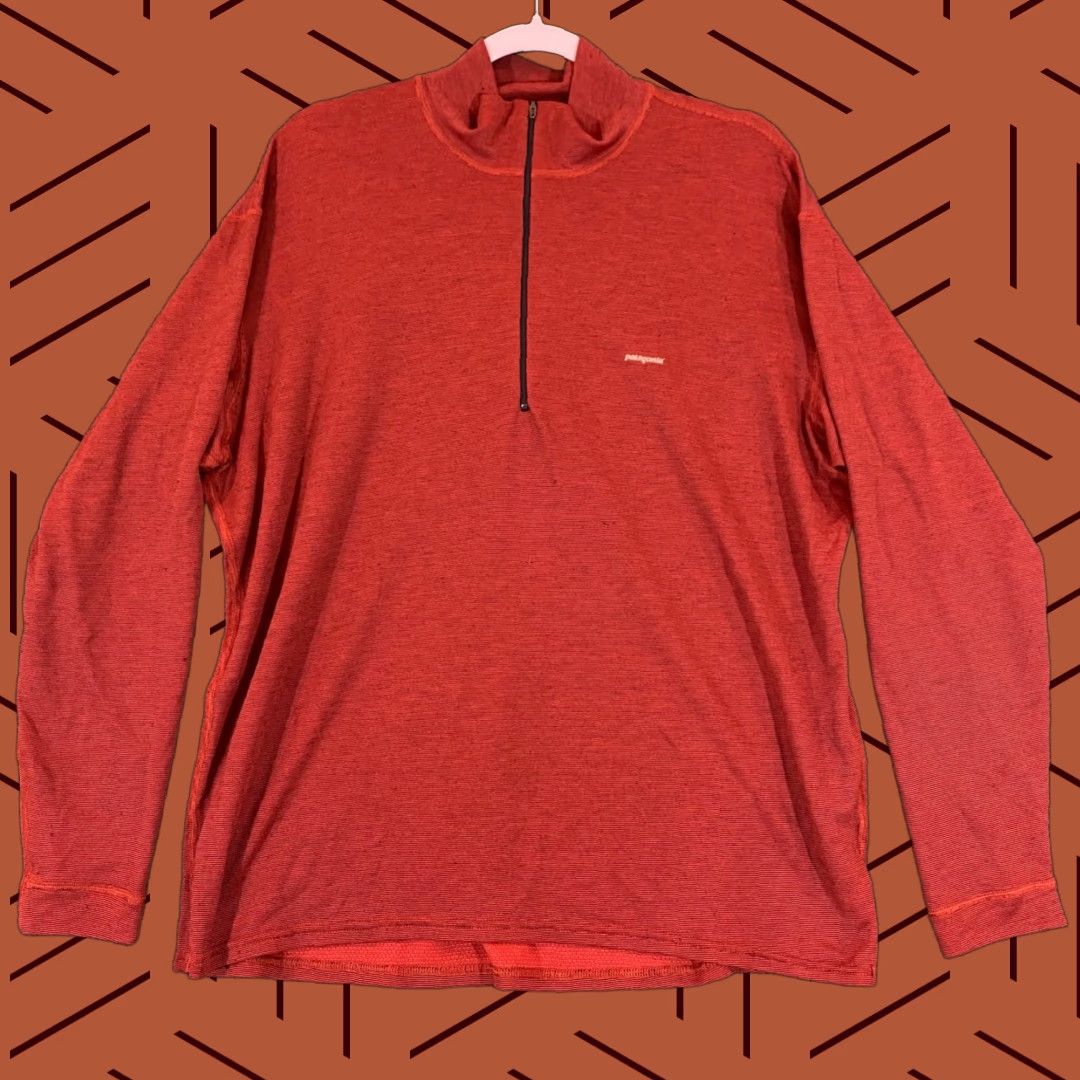 Patagonia PATAGONIA Jacket Mens XL Red 1/2 Zip Pullover Baselayer Lightweight Daily Casual Travel Workwear Size US XL / EU 56 / 4 - 1 Thumbnail