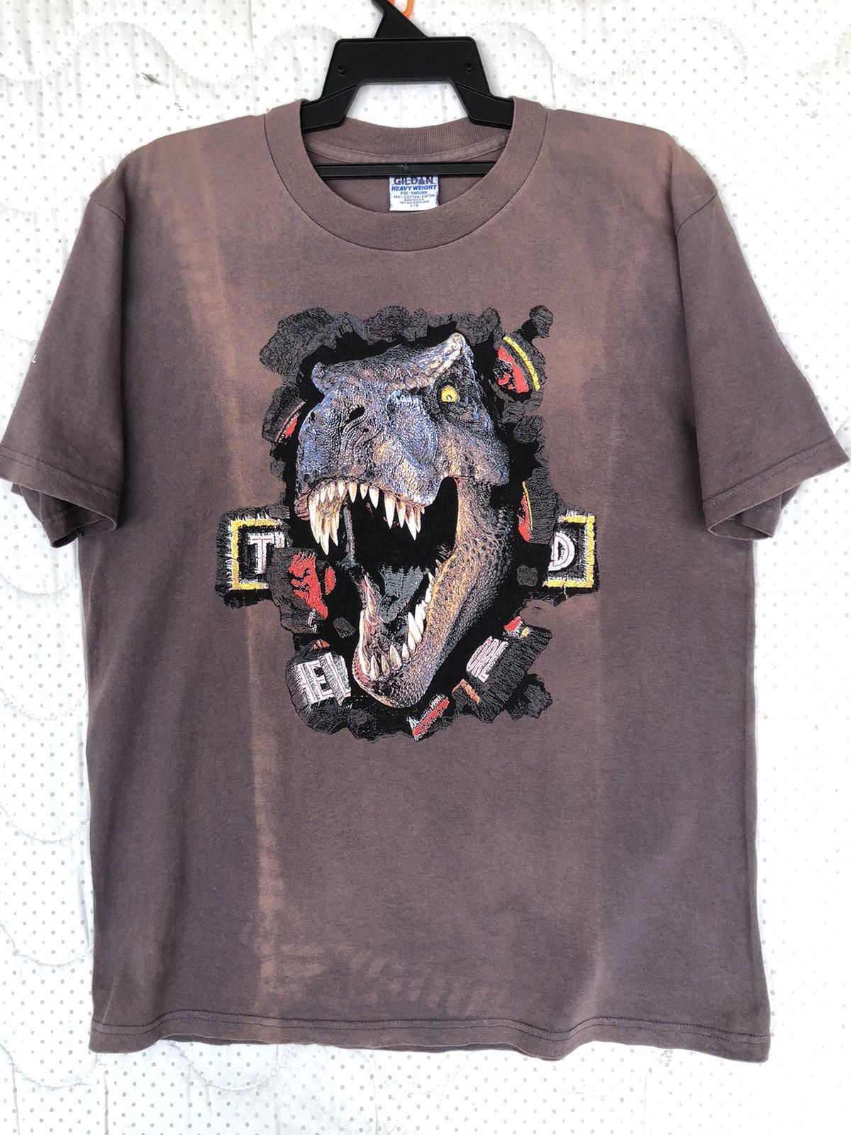 Vintage Vintage 90s Jurassic Park Dinasour Movie Tee Size US L / EU 52-54 / 3 - 2 Thumbnail