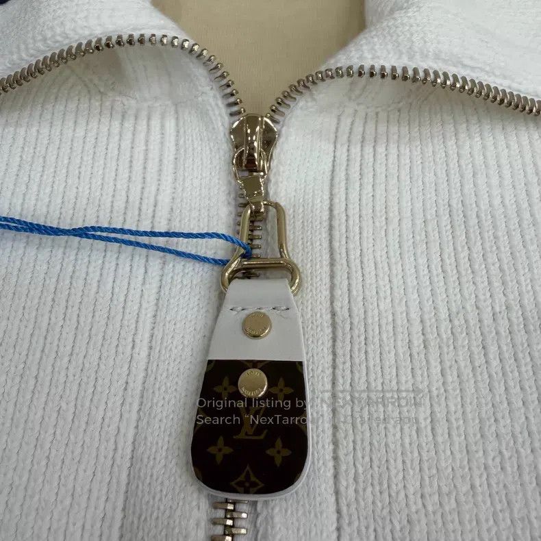 Louis Vuitton Louis Vuitton 25 khaki patchwork grey cashmere lapel sweat Size US L / EU 52-54 / 3 - 3 Thumbnail