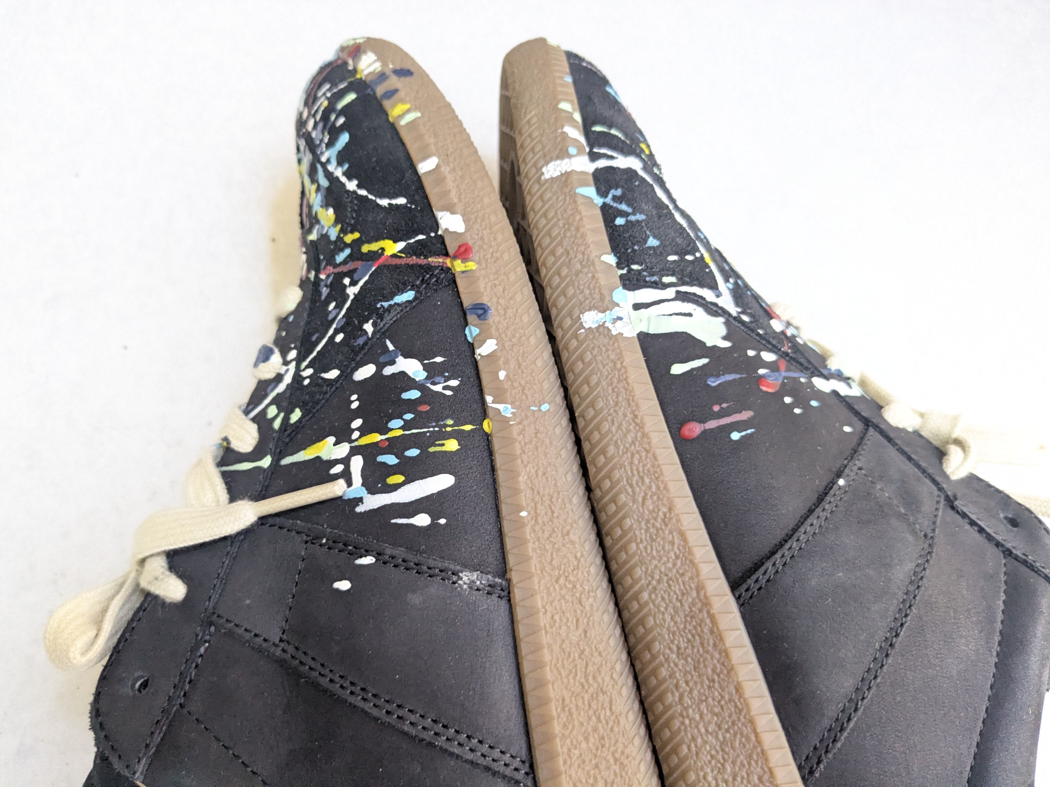 Maison Margiela Mason Marella Replica GAT Paint Splatter Black 9 42 Size US 9 / EU 42 - 10 Thumbnail