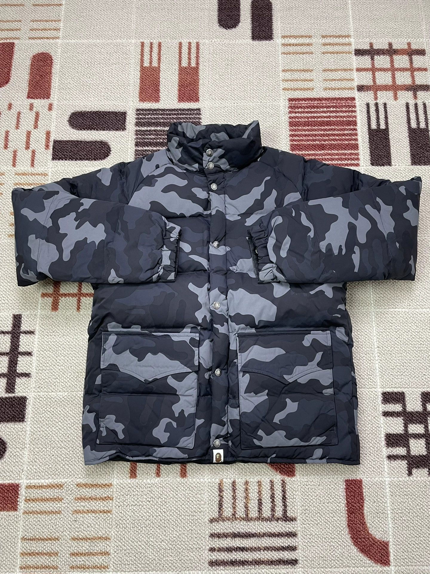 Bape BAPE 1ST CAMO Black Camo Down Jacket S Near Mint Size US S / EU 44-46 / 1 - 1 Thumbnail