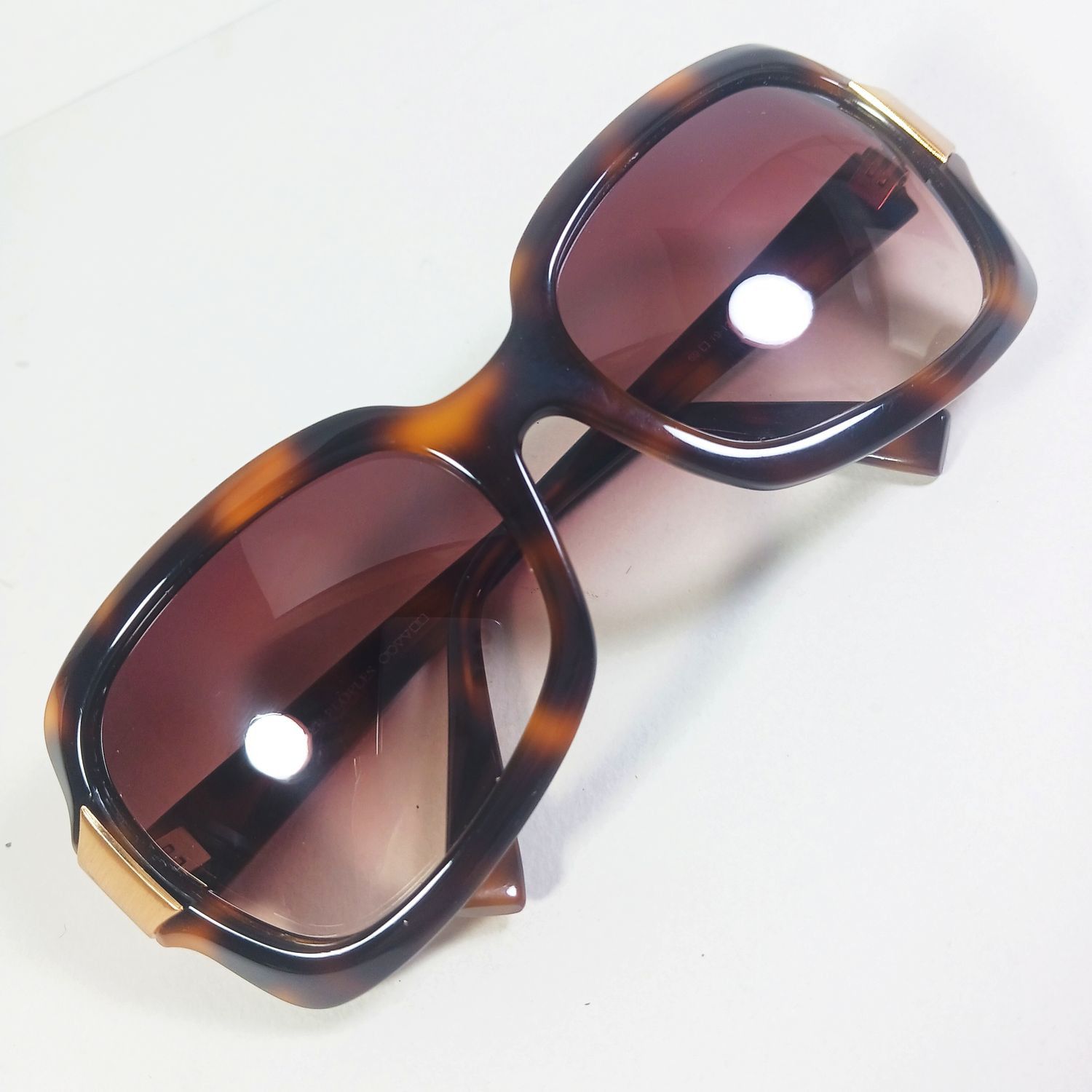 Oliver Peoples Oliver Peoples Vilette Tortoise Brown/Gold Sunglasses w/Case Size ONE SIZE - 5 Thumbnail