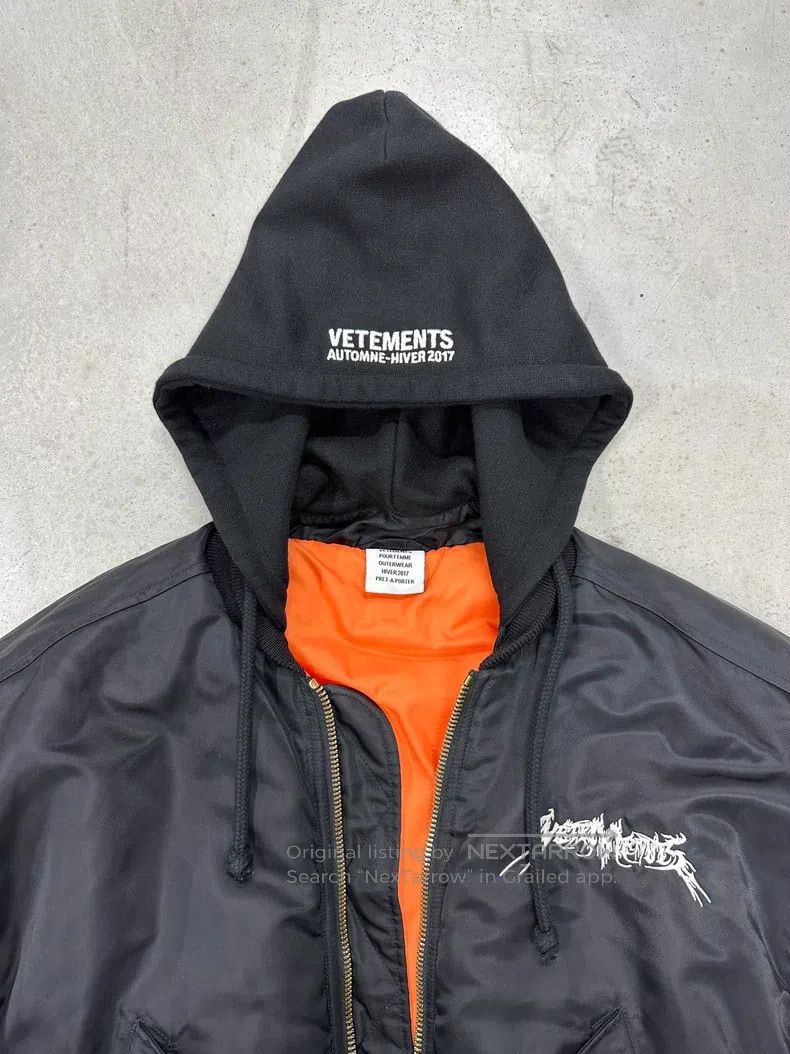 Vetements Vetements Five-Star Bomber Hooded Cotton Jacket Size US S / EU 44-46 / 1 - 2 Thumbnail