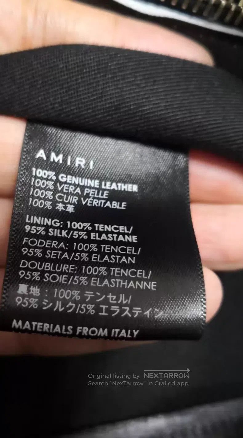 Amiri Amiri Classic Vintage Multi-Zip Embroidered Leather Jacket Size US M / EU 48-50 / 2 - 7 Thumbnail
