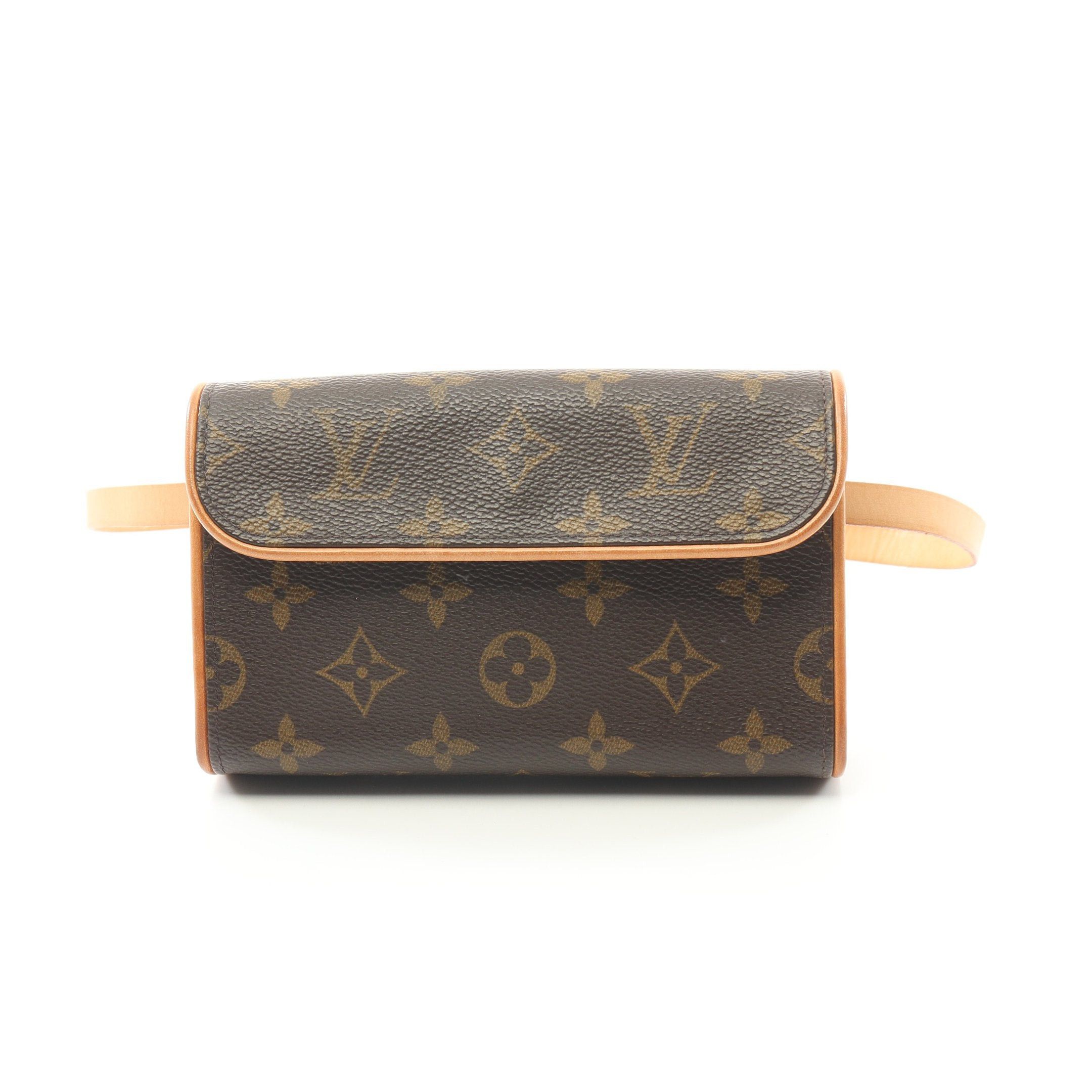 Louis Vuitton Louis Vuitton Pochette Florentine Monogram Body Bag Waist Leather Brown Size ONE SIZE - 1 Thumbnail