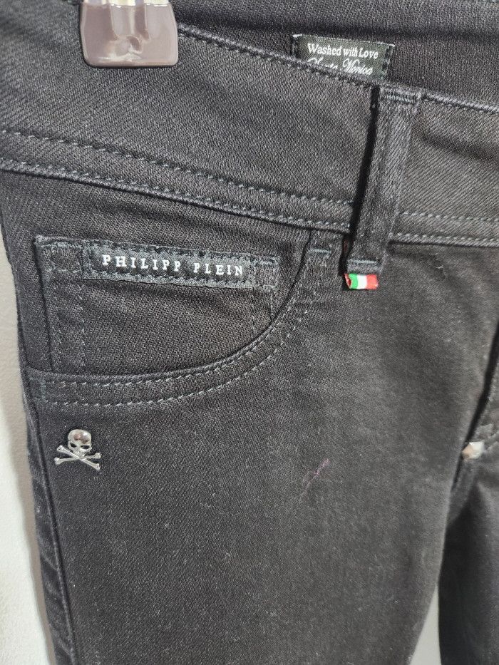 Philipp Plein PHILIPP Plein JEGGINGS BLACK denim jeans Size 25" / US 0 / IT 36 - 5 Thumbnail