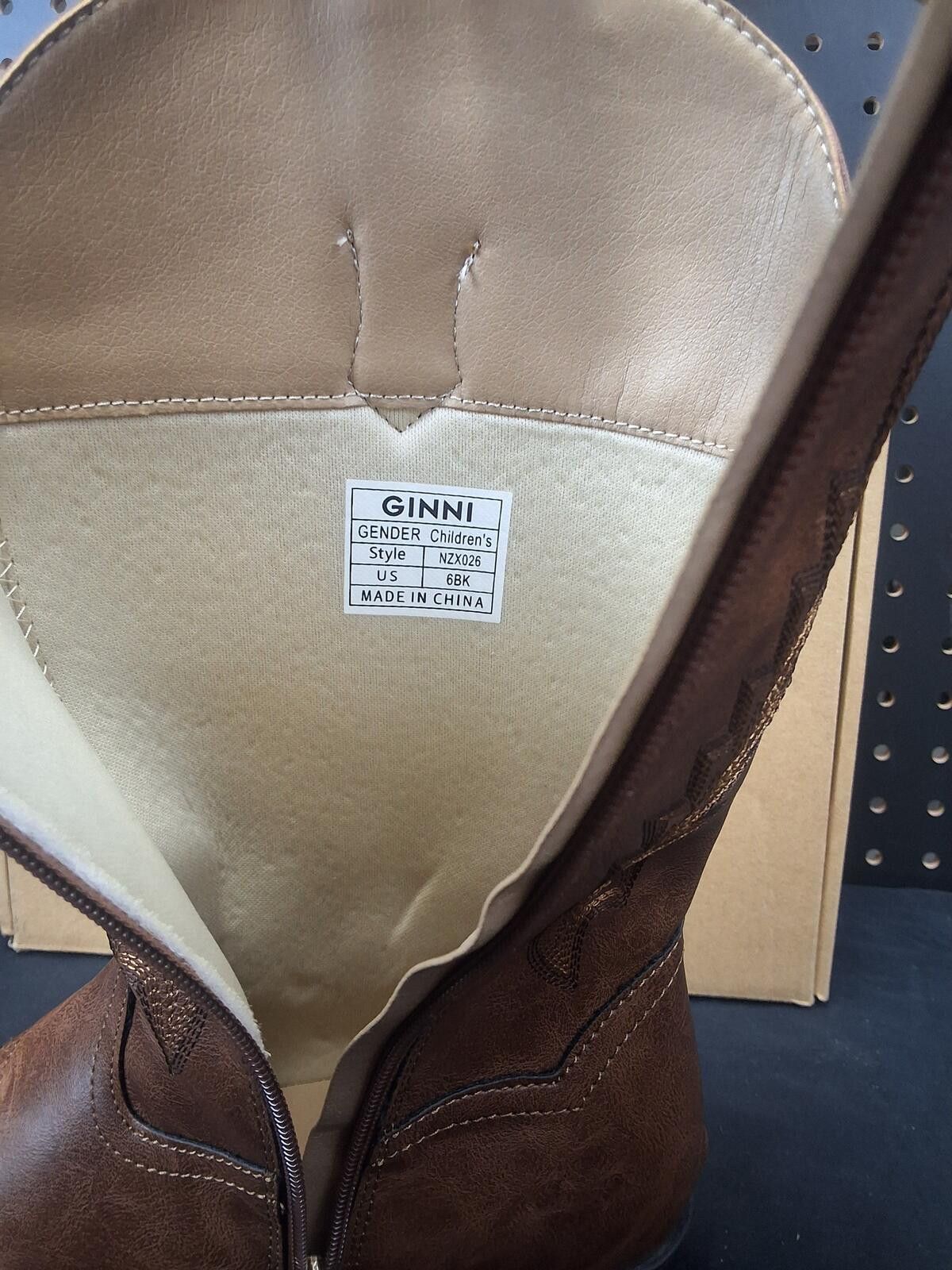 Gianni Valentino Ginni Girls Cowboy Boots Little Big Kids Brown New Size 6 Size ONE SIZE - 6 Thumbnail