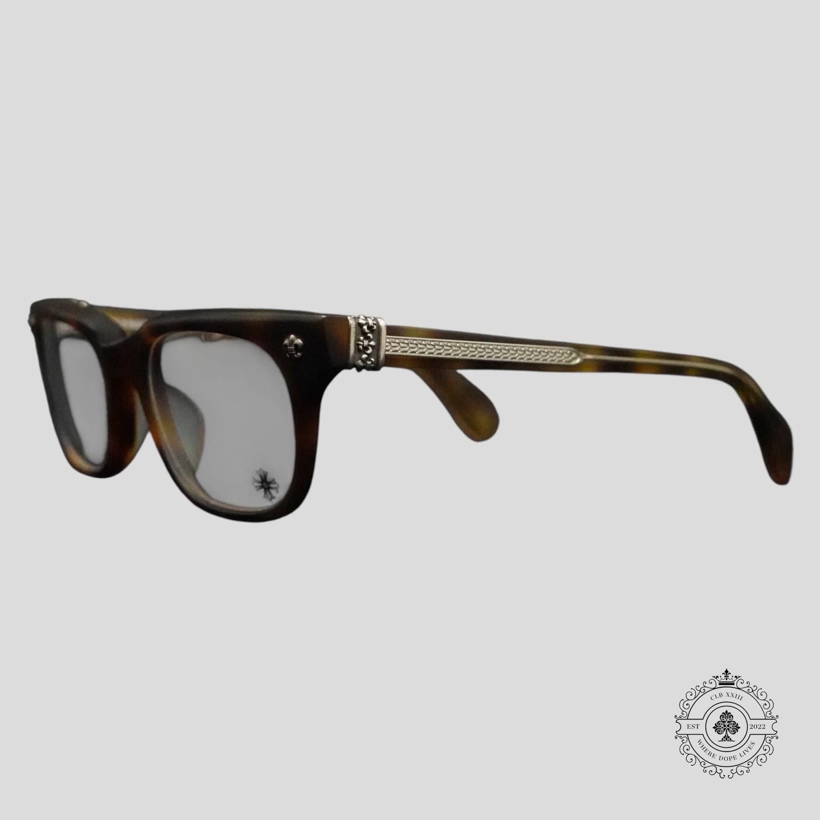 Chrome Hearts Chrome Hearts Instabutt Glasses in Tortoise Shell/Silver Size ONE SIZE - 1 Thumbnail