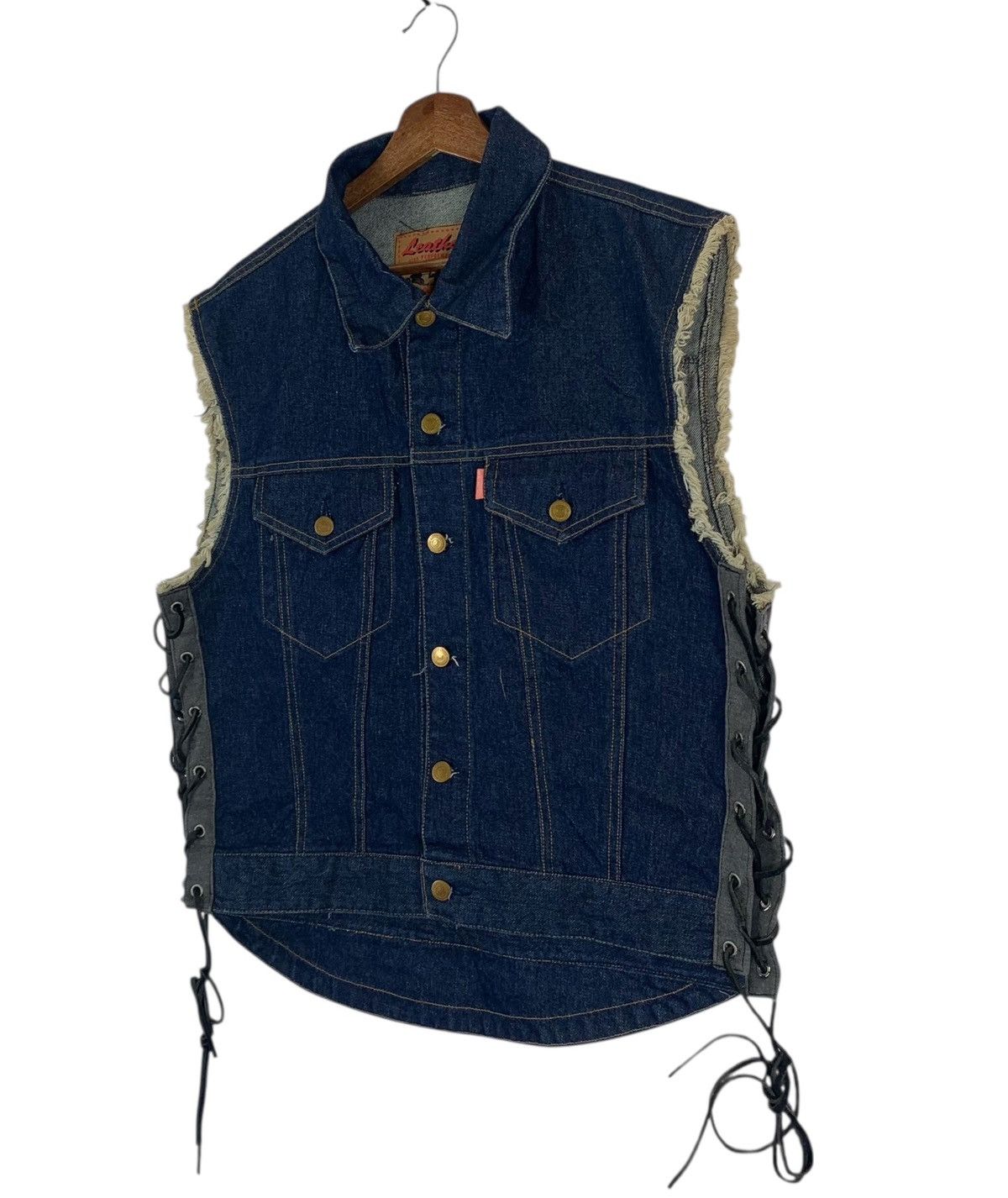 Kadoya VINTAGE KADOYA DENIM SLEEVELESS JACKET Size US L / EU 52-54 / 3 - 2 Thumbnail