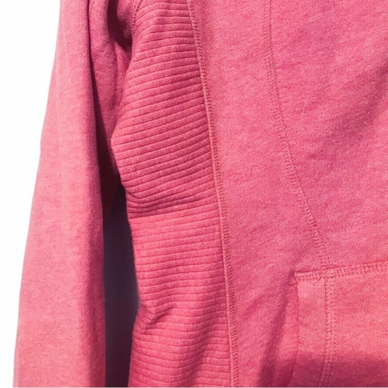Athleta Athleta Coral Pink Track Zip Up Hoodie Size M / US 6-8 / IT 42-44 - 5 Thumbnail