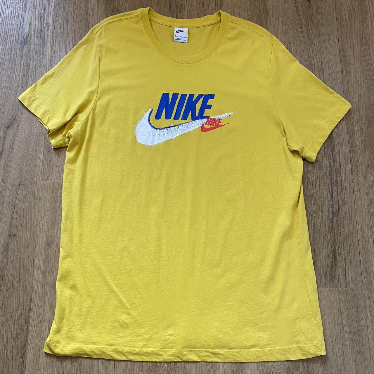 Nike Yellow Nike cotton t-shirt #streetwear Sportswear Size US XL / EU 56 / 4 - 1 Thumbnail