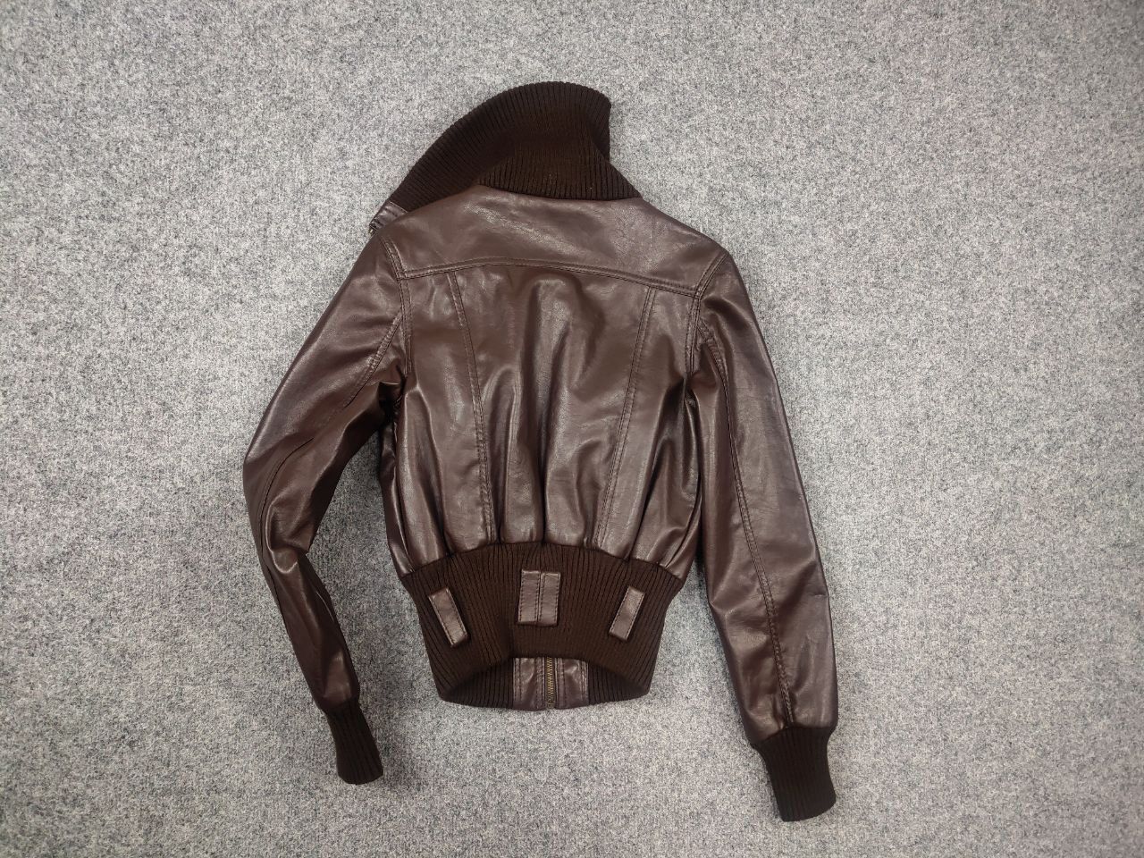 If Six Was Nine Vintage Y2K punk Cropped Leather Zip Jacket LGB JPG Style Size L / US 10 / IT 46 - 8 Thumbnail