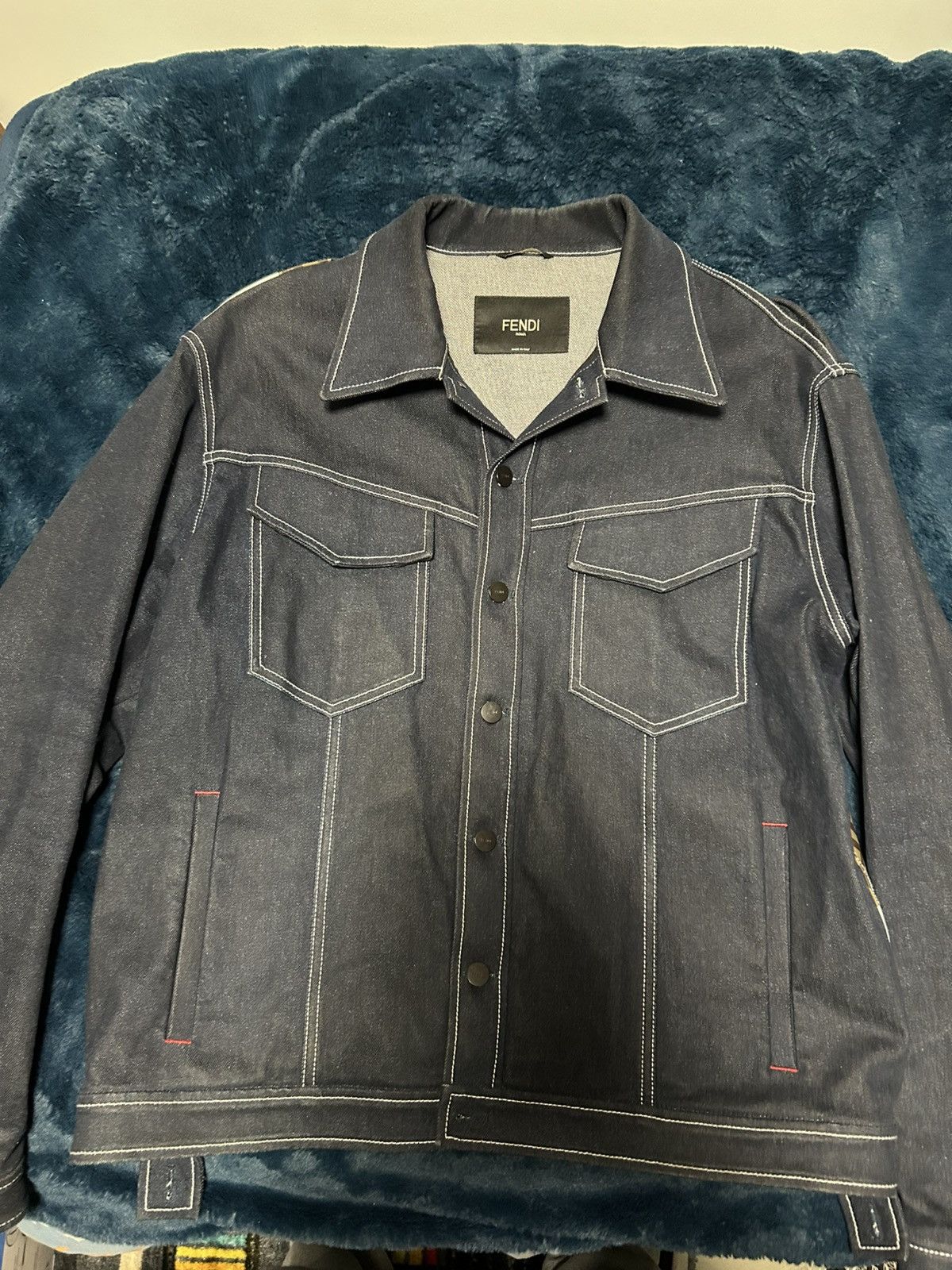 Fendi Fendi Roma denim jacket Size US XL / EU 56 / 4 - 4 Thumbnail