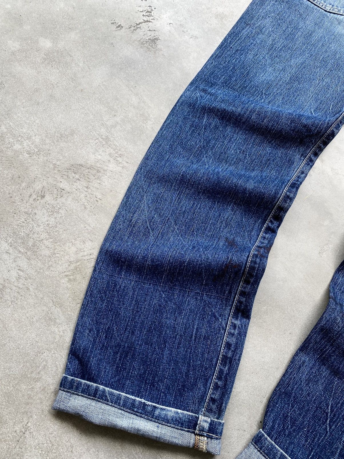 Edwin Thrashed Edwin 505 Red Line Selvedge Denim 🇯🇵 Size US 30 / EU 46 - 13 Thumbnail