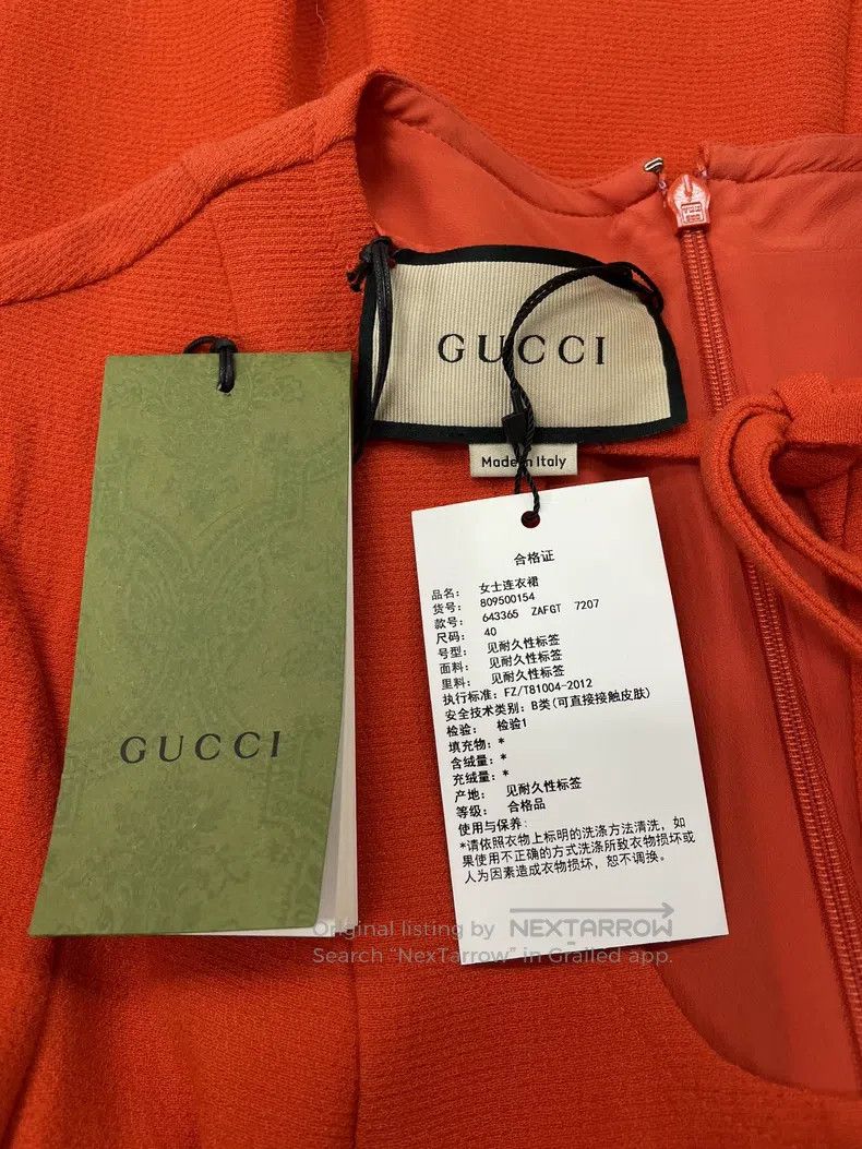 Gucci Gucci Dress with tie-ties Size S / US 4 / IT 40 - 5 Thumbnail