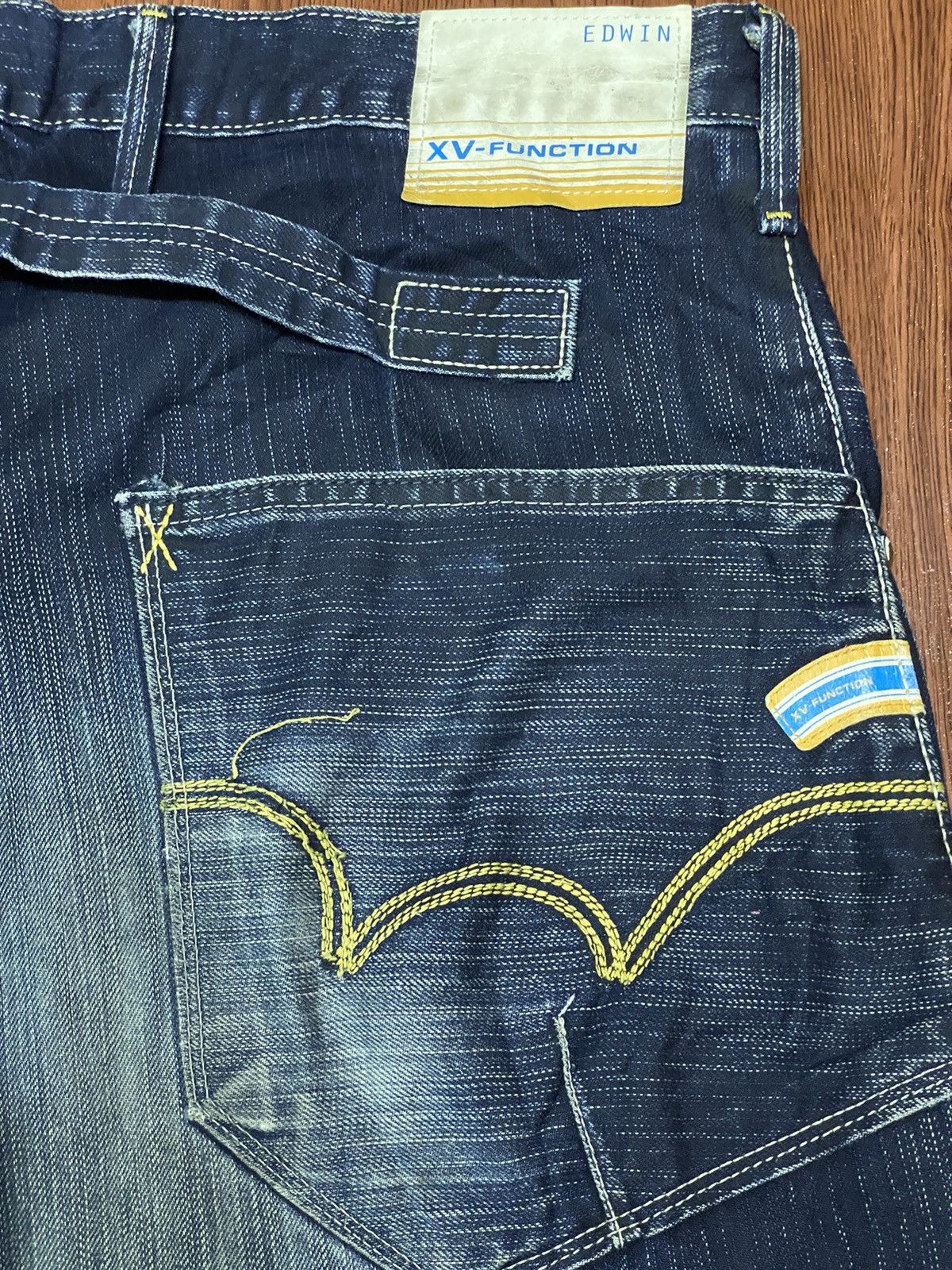 Edwin Japanese Brand Edwin XV Baggy Twisted Leg Distressed Jeans Size US 34 / EU 50 - 10 Thumbnail