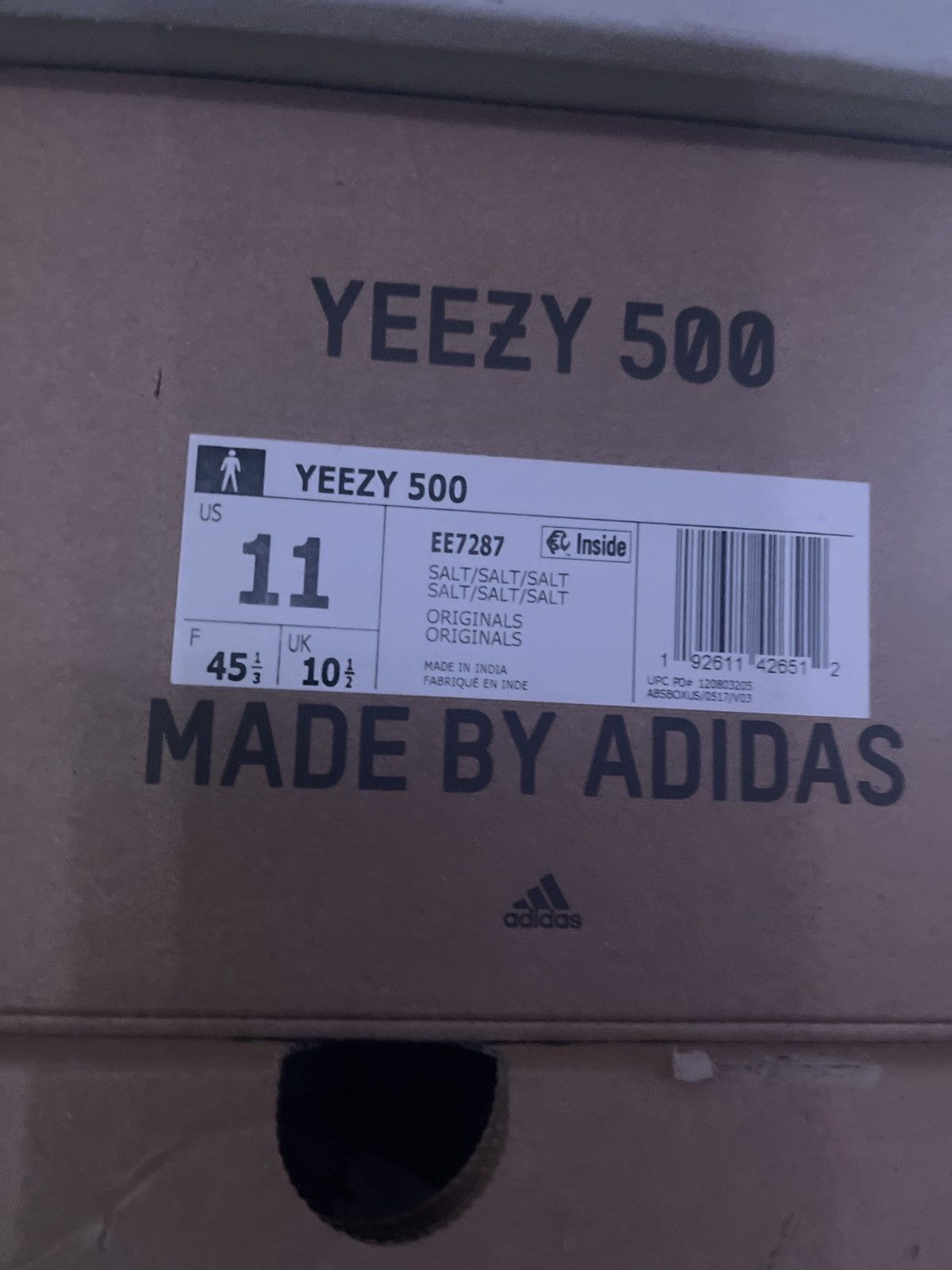 Adidas Salt grey Yeezy 500 Size US 11 / EU 44 - 7 Thumbnail
