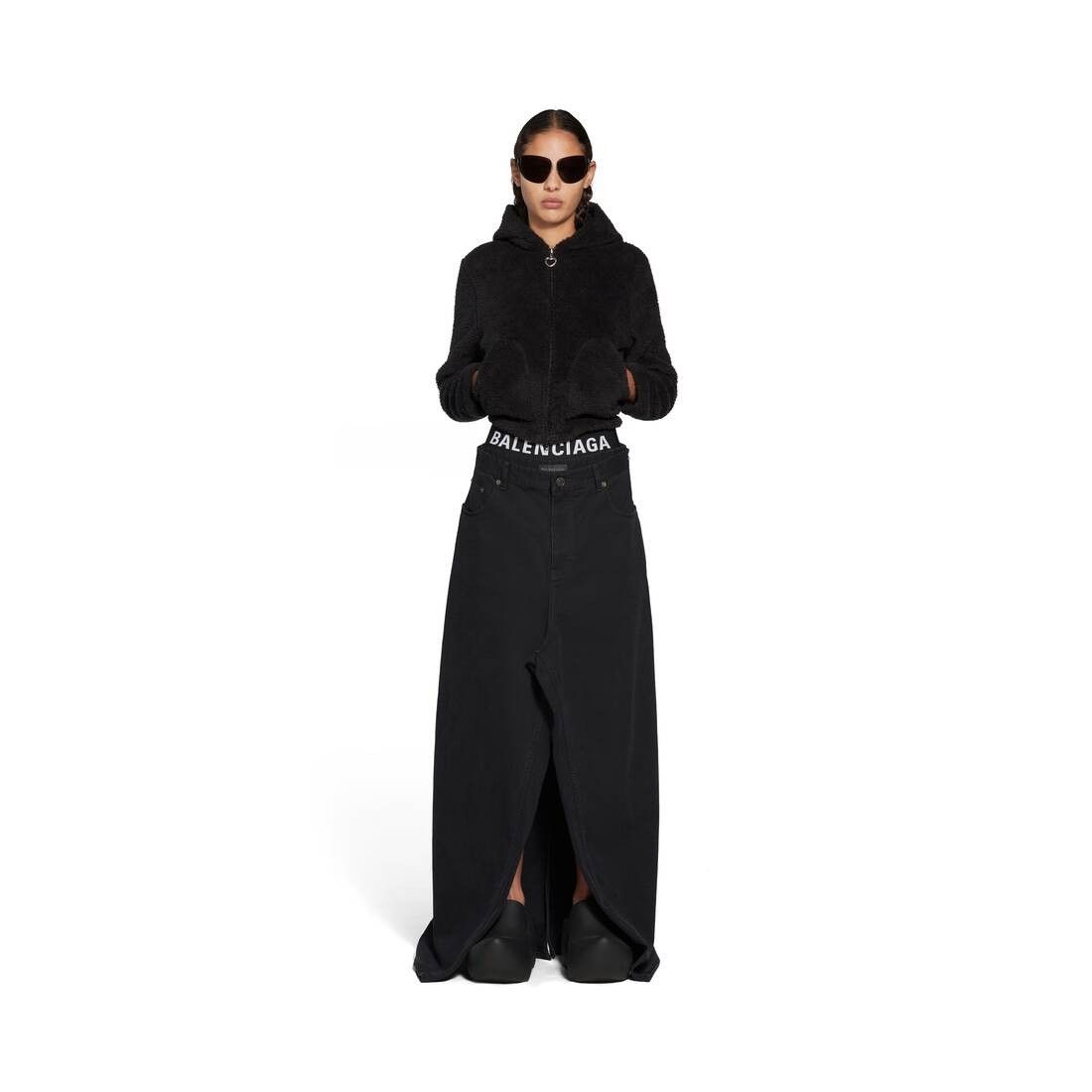 Balenciaga o1bcso1str1124 Softwear Heart Zip-up Hoodie Small Fit Black Size XS / US 0-2 / IT 36-38 - 3 Thumbnail